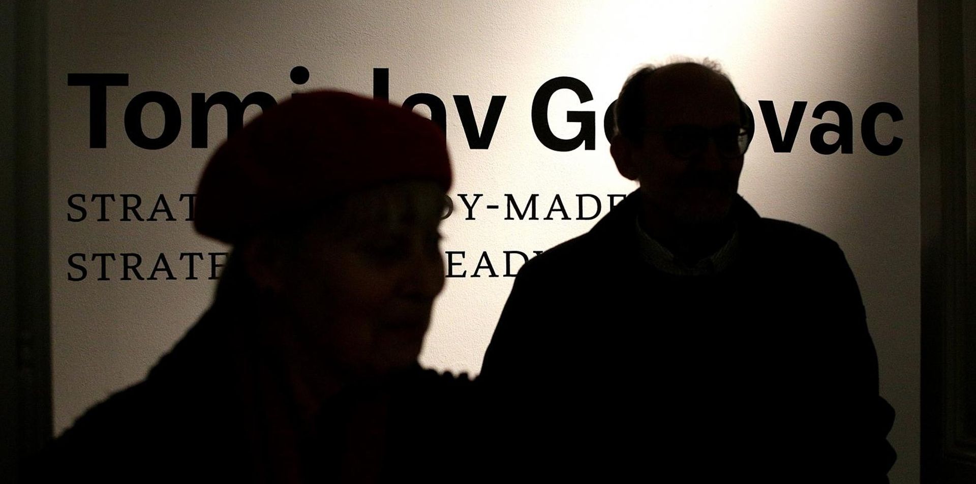 09.02.2015., Zagreb - Otvorenje izlozbe Strategije ready-madea u Institutu za suvremenu umjetnost kojom se obiljezava 79. godisnjica rodjenja Tomislava Gotovca. 
Photo: Zarko Basic/PIXSELL