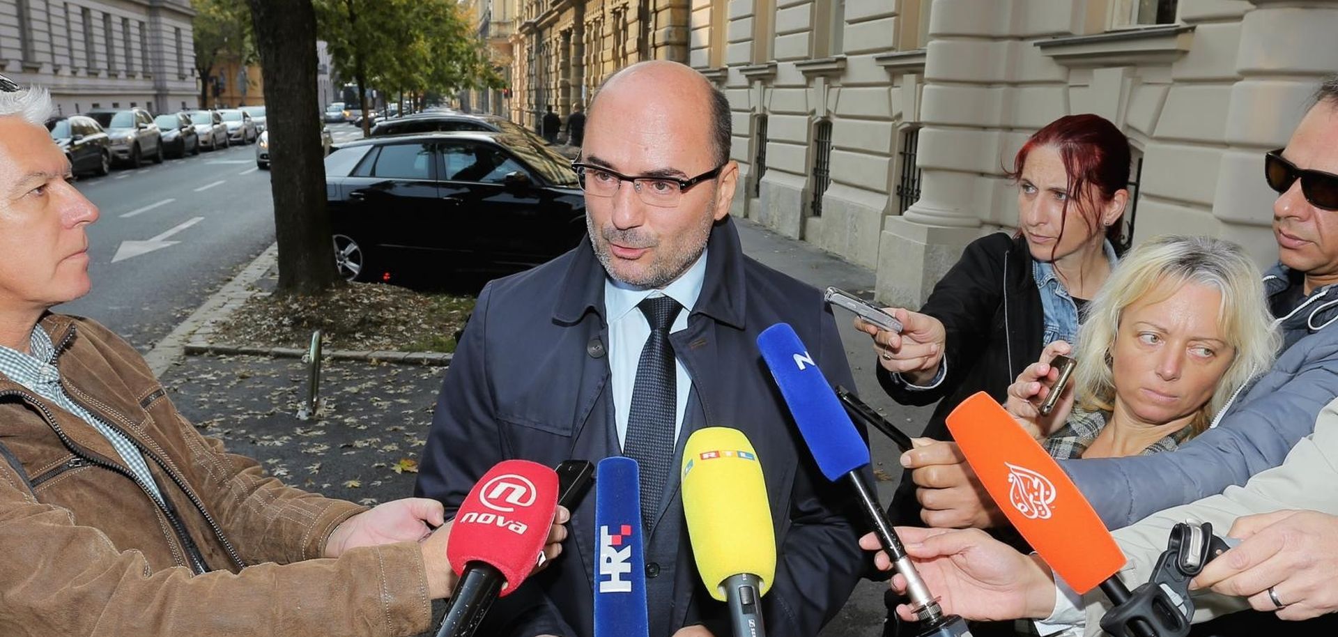 09.10.2018., Zagreb - Zamjenik predsjednika HDZ-a i potpredsjednik Sabora Milijan Brkic jutros je dao izjavu Drzavnom odvjetnistvu o curenju podataka iz istrage o elitnoj prostituciji 2011. godine. Nakon izlaska iz DORH-a dao je izjavu medijima. Photo: Tomislav Miletic/PIXSELL