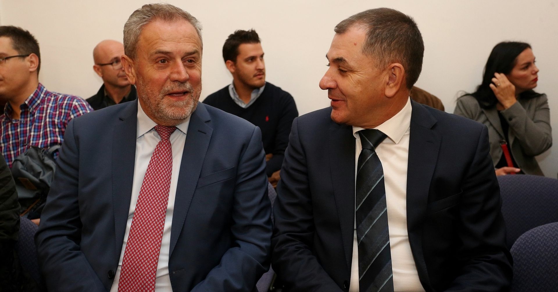 Zagreb: Milan Bnadić na suđenju u aferi Štandovi iznio svoju obranu 10.10.2018., Zagreb - Na Zupanijskom sudu nastavljeno je sudjenje Milanu Bnadicu, Ivici Lovricu i Zdenki Palac u aferi Standovi. Milan Bandic, Ivica Lovric. Photo: Dalibor Urukalovic/PIXSELL