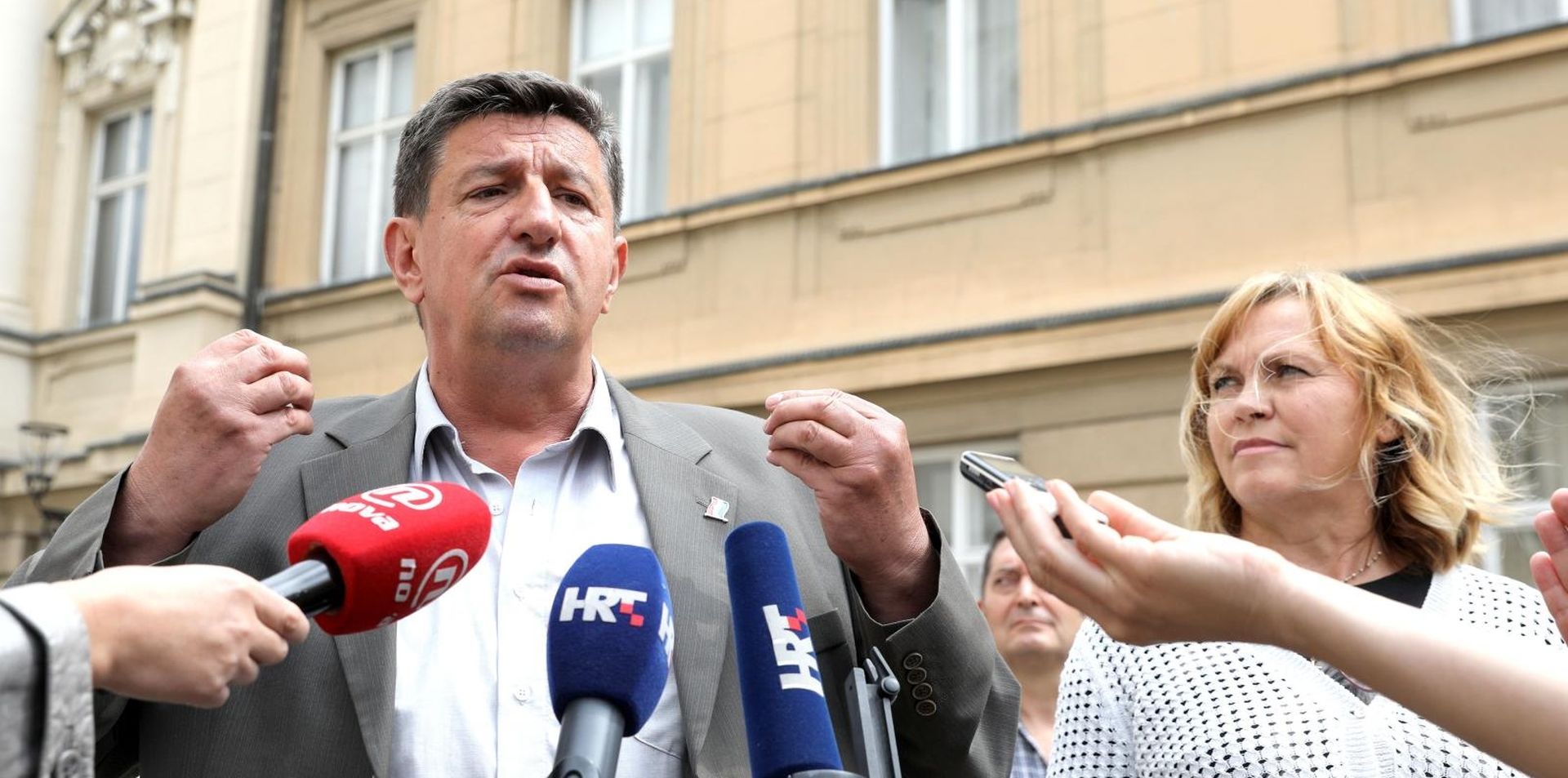 11.05.2018., Zagreb - Na Trgu svetog Marka odrzana je konferencija za medije o pokusajim vladajucih da onemoguce referendum za opoziv Istanbulske konvencije.
Photo: Patrik Macek/PIXSELL