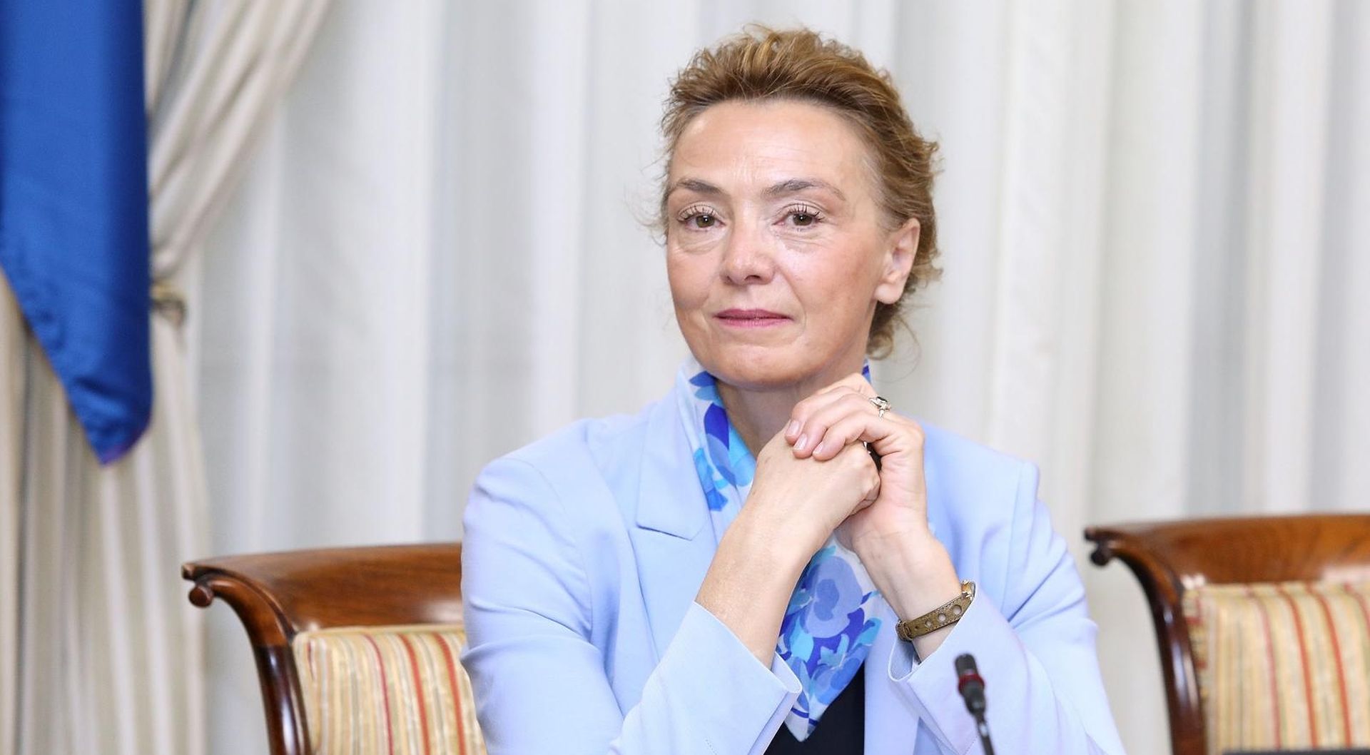 Zagreb: 118. sjednica Vlade RH 11.10.2018., Zagreb - Vlada RH je na svojoj 118. sjednici, uz ostalo, raspravljala o dopuni Odluke o zabrani novog zaposljavanja sluzbenika i namjestenika u javnim sluzbama. Marija Pejcinovic Buric. 

Photo: Patrik Macek/PIXSELL