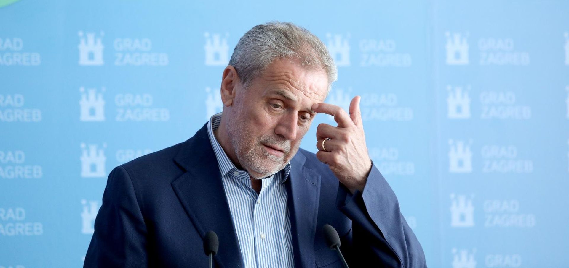18.06.2018., Zagreb - Gradonacelnik Milan Bandic odrzao je konferenciju za medije o prostornom uredjenju grada i provedbi natjecaja. 
Photo: Patrik Macek/PIXSELL