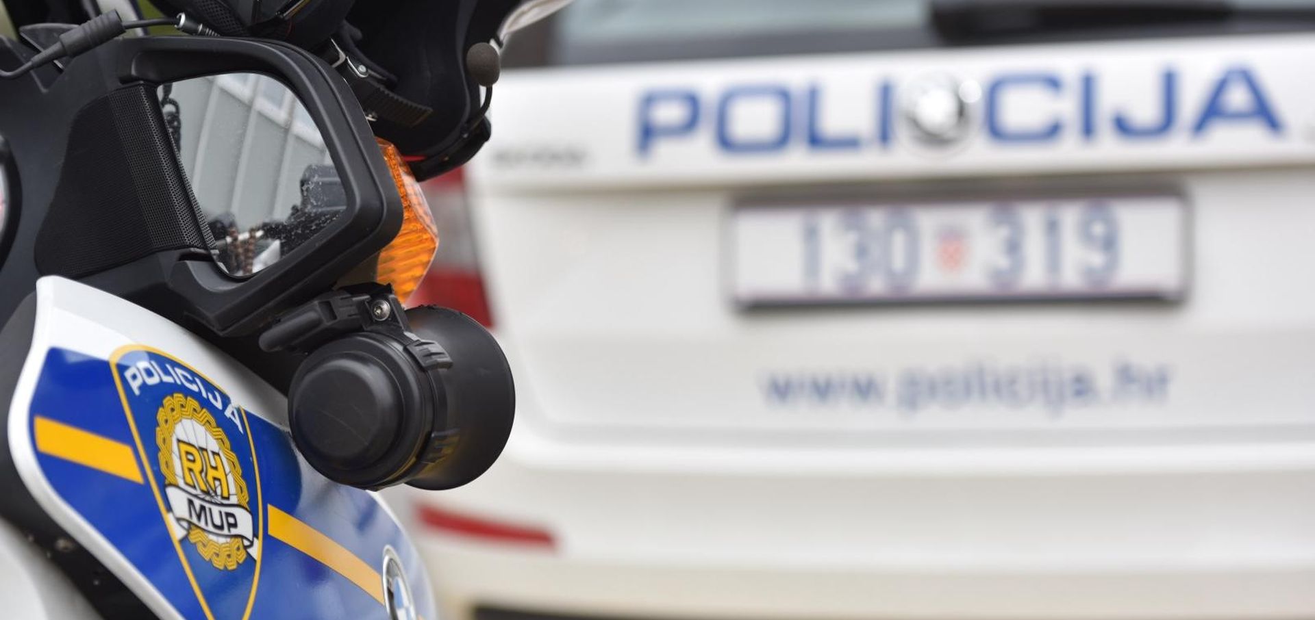 20.03.2017., Sibenik -
Policijske oznake na sluzbenim vozilima.
Photo: Hrvoje Jelavic/PIXSELL