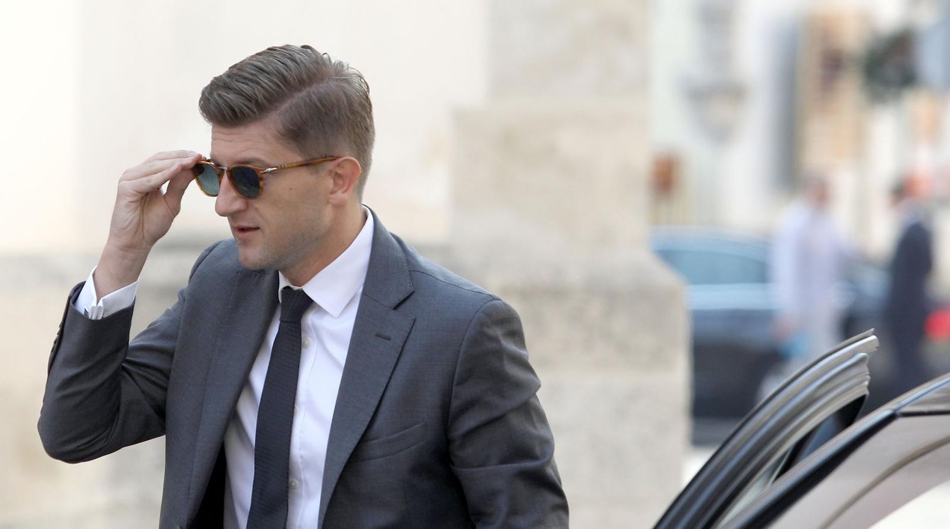 Zagreb: Ministri dolaze na sjednicu Vlade RH 30.08.2018., Zagreb- U Banskim dvorima odrzana je 112 sjednica Vlader RH. Premijer Plenkovic je pocetak sjednice iskoristio za podsjecanje na medjunarodni dan nestalih osoba. 
Ministri dolaze na sjednicu.
Photo: Patrik Macek/PIXSELL