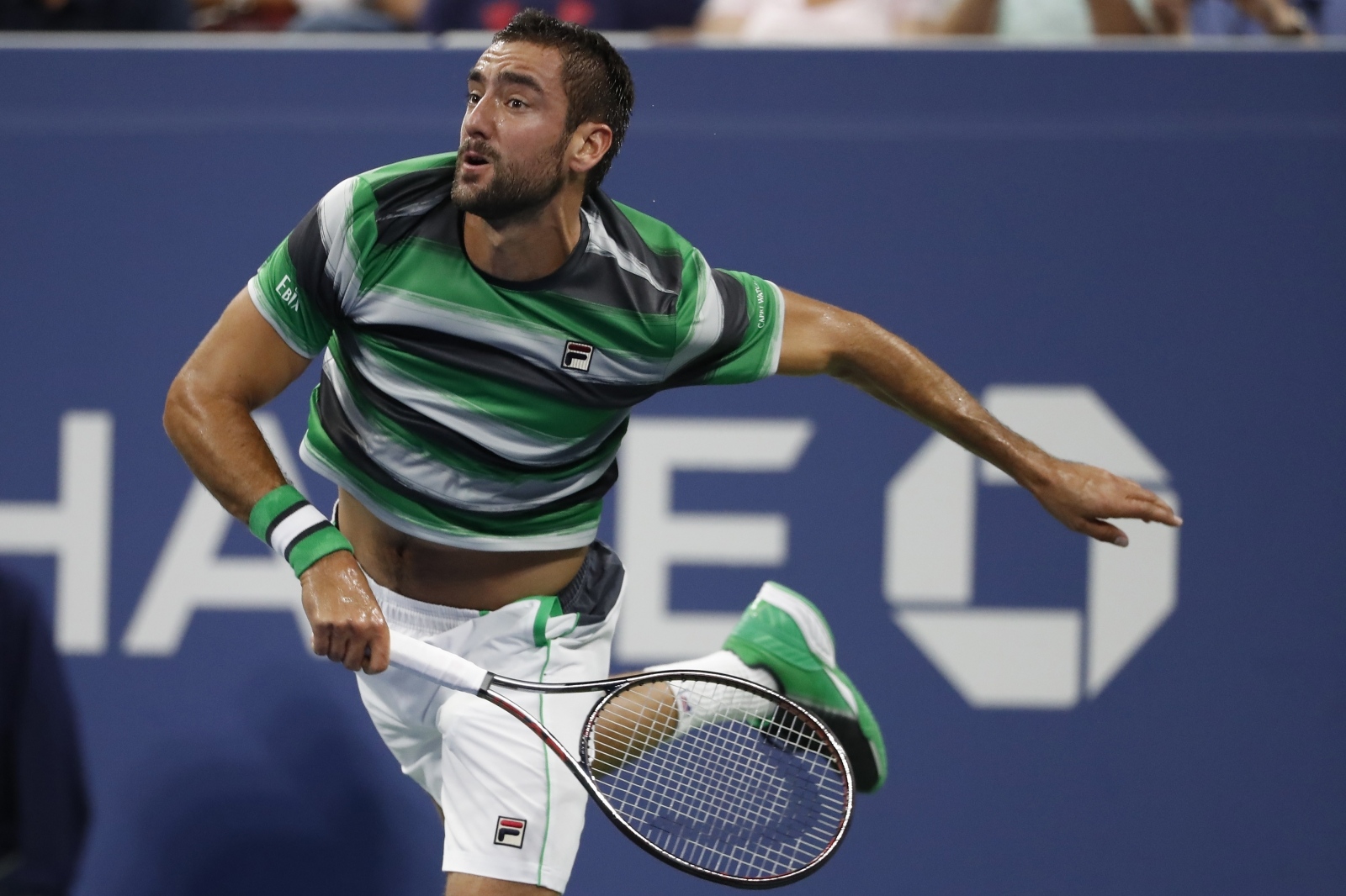 Tennis: US Open Sep 1, 2018; New York, NY, USA; Marin Cilic of Croatia serves against Alex de Minaur of Australia (not pictured) in the third round on day six of the US Open at USTA Billie Jean King National Tennis Center. Mandatory Credit: Geoff Burke-USA TODAY Sports Geoff Burke