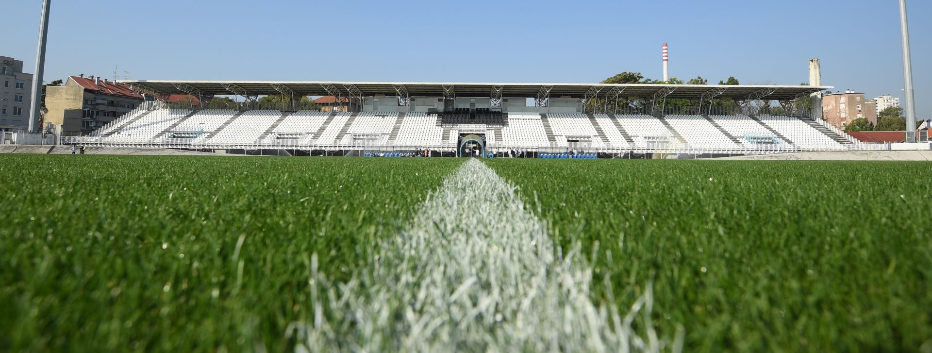 Zagreb: HNS predao obnovljeni hibridni travnjak u Kranjčevićevoj na korištenje Lokomotivi 21.09.2018., Zagreb - Predstavnici Hrvatskog nogometnog saveza predali su obnovljeni hibridni travnjak u Kranjcevicevoj na koristenje Nogometnom klubu Lokomotiva. 

Photo: Marko Lukunic/PIXSELL