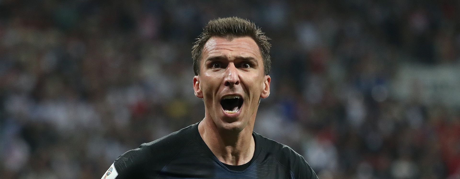 11.07.2018., stadion Luznjiki, Moskva, Rusija - Svjetsko nogometno prvenstvo 2018., polufinale, Hrvatska - Engleska. Mario Mandzukic u drugom produzetku zabio za vodstvo 2:1. Photo: Igor Kralj/PIXSELL