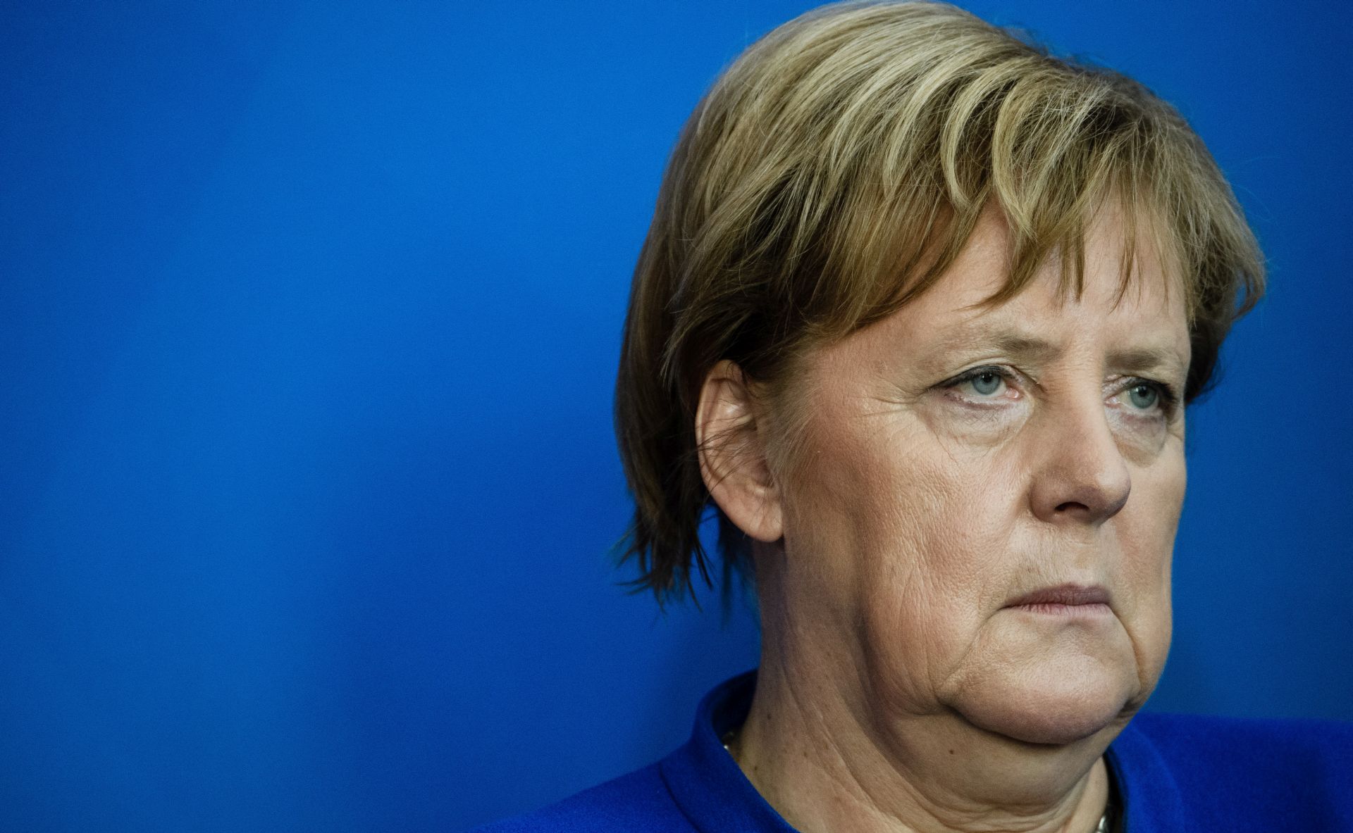 epa07085953 German Chancellor Angela Merkel during the official handover of the annual report 2018 of the National Regulatory Control Council (NKR) in the chancellery in Berlin, Germany, 11 October 2018. The control council works on reducing bureaucracy, making laws more efficient and transparent.  EPA/CLEMENS BILAN