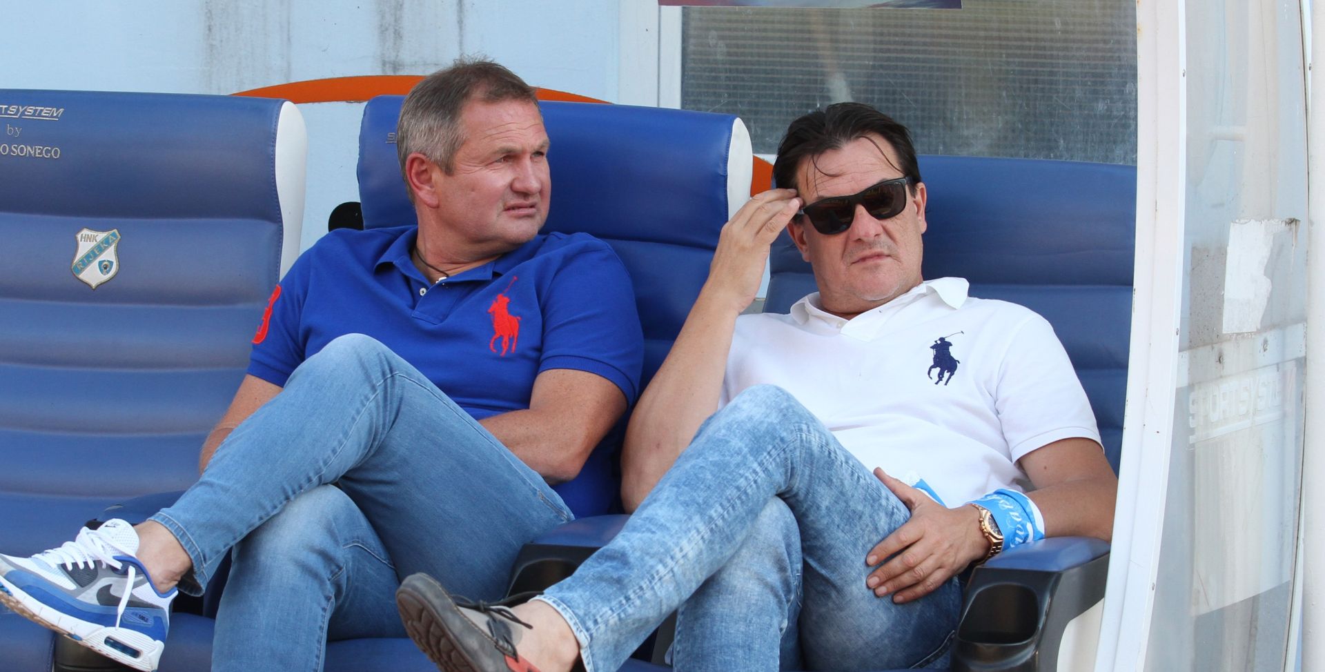 17.06.2015. Rijeka - Manifestacija Dan rijeckog nogometa i humanosti na stadionu Kantrida. Odigrana je utakmica izmedju Rijeke i All star momcadi koju vodi Miroslav Ciro Blazevic i Damir Milinovic. Sav prihod od karata ide u korist odjela onkologije Djecje bolnice Kantrida. Matjaz Kek i predsjednik Rijeke Damir Miskovic
Photo: Goran Kovacic/PIXSELL