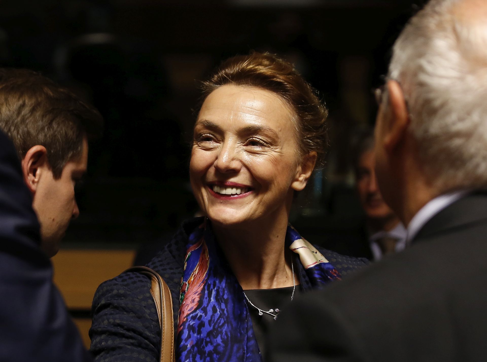 epa07094077 Croatian Foreign Minister Marija Pejcinovic Buric (C) at the start of the Foreign Affairs Council meeting in Luxembourg, 15 October 2018. Foreign ministers will discuss the aspects of migration, among other issues.  EPA/JULIEN WARNAND