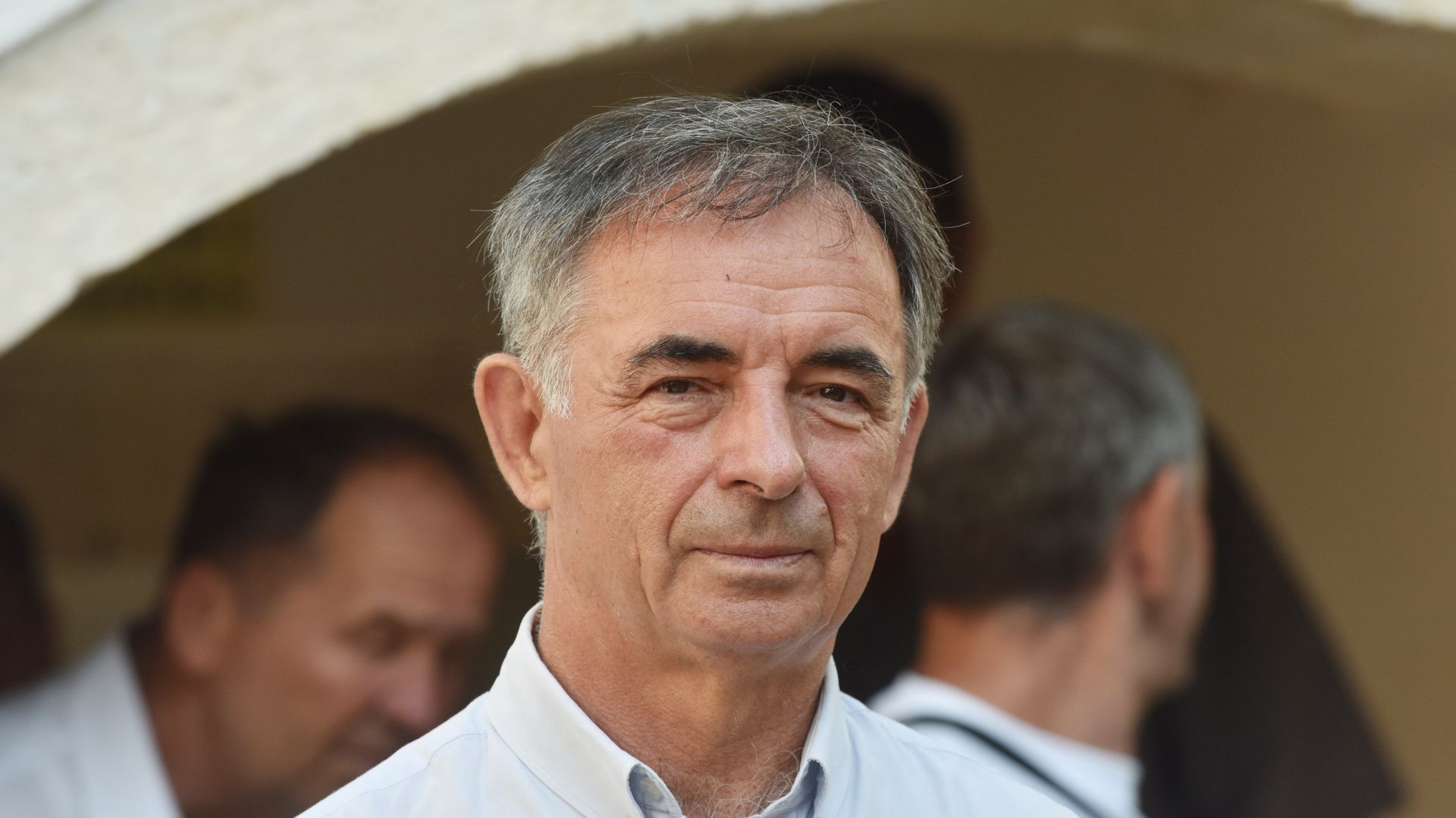 19.08.2018., Kistanje - Pravoslavni vjernici u manastiru Krka proslavili veliki blagdan Preobrazenja Gospodnjeg. Milorad Pupovac. 
Photo: Hrvoje Jelavic/PIXSELL