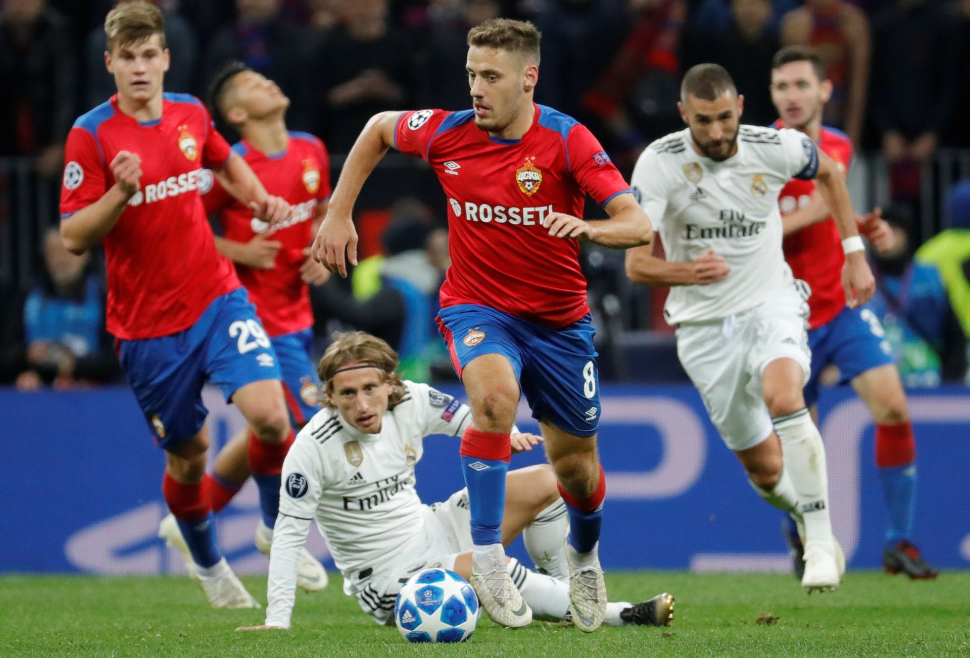 Champions League - Group Stage - Group G - CSKA Moscow v Real Madrid Soccer Football - Champions League - Group Stage - Group G - CSKA Moscow v Real Madrid - VEB Arena, Moscow, Russia - October 2, 2018  CSKA Moscow's Nikola Vlasic in action  REUTERS/Tatyana Makeyeva TATYANA MAKEYEVA