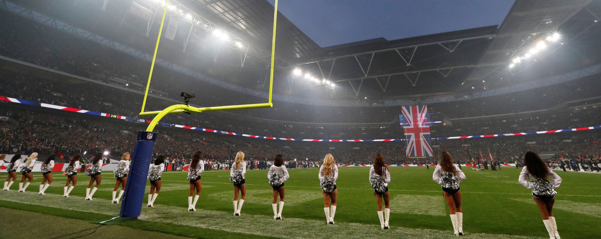 Seattle Seahawks v Oakland Raiders - NFL International Series NFL Football - Seattle Seahawks v Oakland Raiders - NFL International Series - Wembley Stadium, London, Britain - October 14, 2018  General view during the national anthem  Action Images via Reuters/Paul Childs PAUL CHILDS