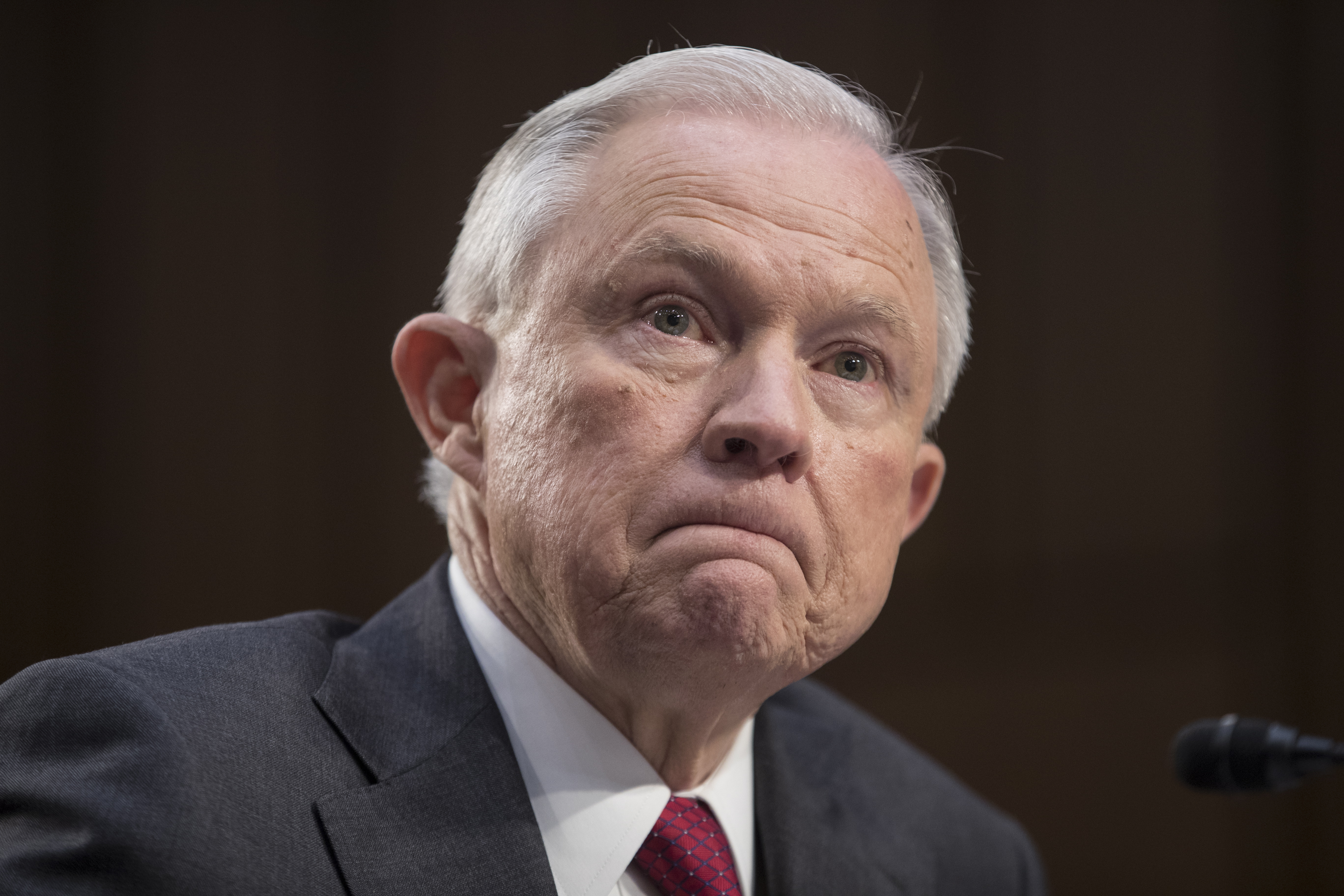 epa07149118 (FILE) - US Attorney General Jeff Sessions appears before the Senate Intelligence Committee on the FBI's investigation into the Trump administration, and its possible collusion with Russia during the campaign, in the Hart Senate office Building in Washington, DC, USA, 13 June 2017 (reissued 07 November 2018). According to media reports on 07 November 2018 US Attorney General Jeff Sessions has resigned, with US President Trump naming Matthew Whitaker as interim replacement.  EPA/MICHAEL REYNOLDS