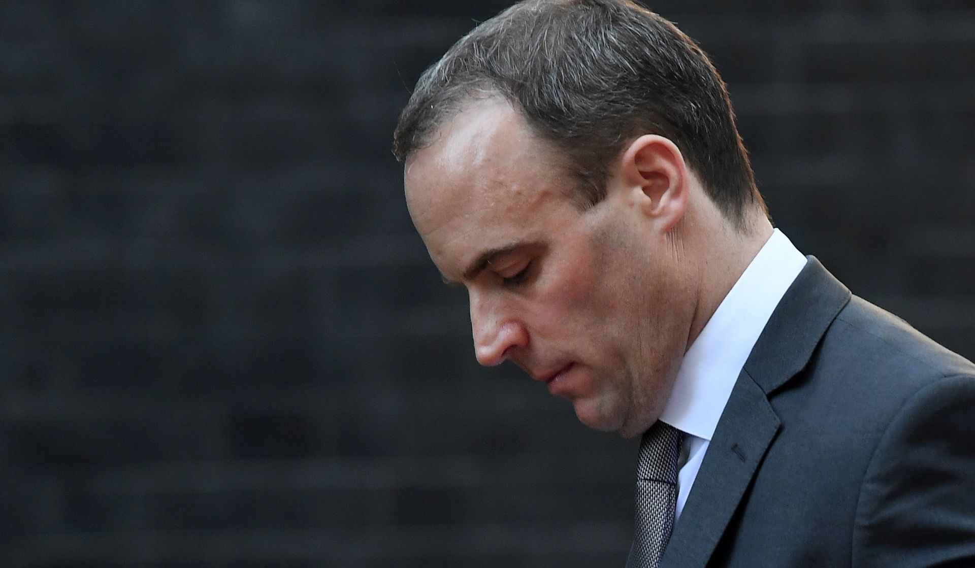 epa07166543 (FILE) - Brexit Minister Dominic Raab walks up Downing Street ahead of a cabinet meeting in London, Britain, 14 November 2018 (reissued 15 November 2018). According to reports, Raab has resigned.  EPA/ANDY RAIN
