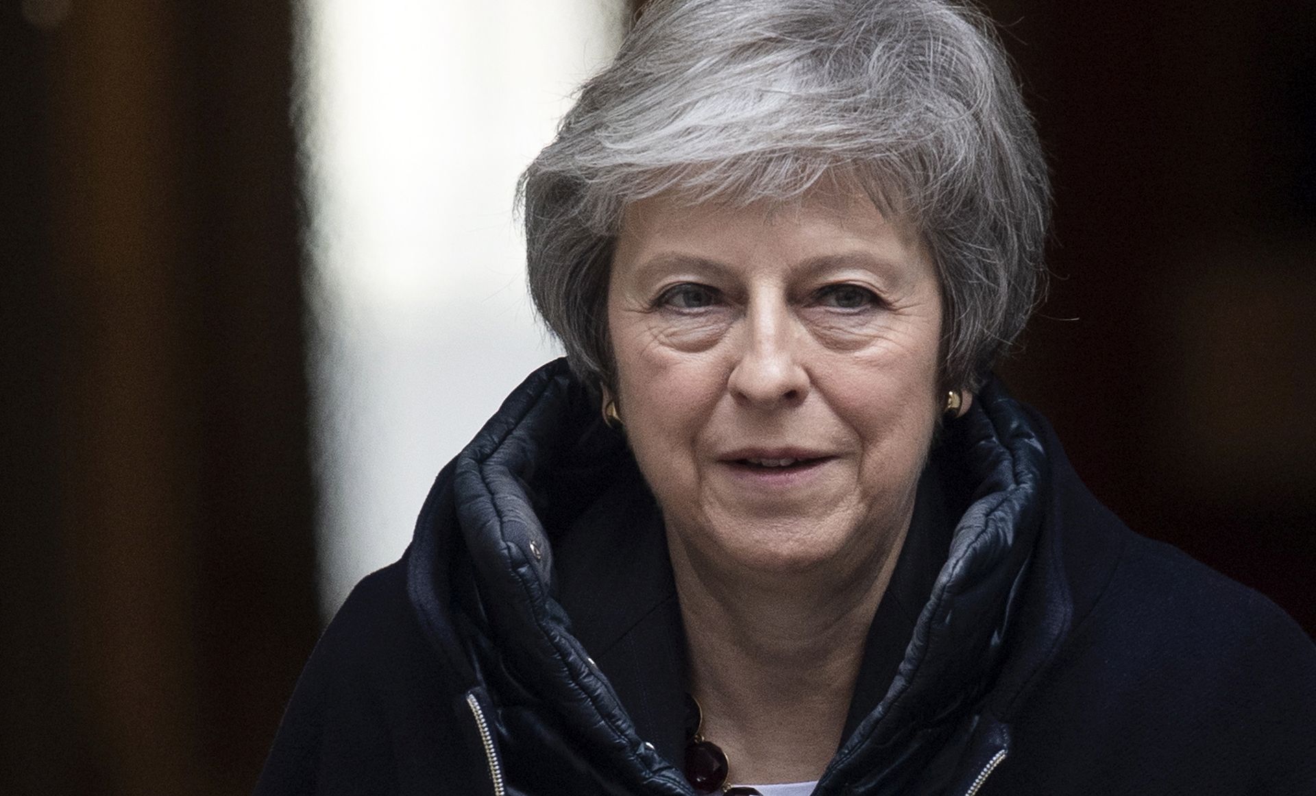 epa07181090 British Prime Minister Theresa May leaves Downing Street to attend Prime Minister Questions in the House of Commons, Central London, Britain, 21 November 2018. The Prime Minister is due to travel to Brussels later today to met with President of the European Commission Jean-Claude Juncker to discuss Brexit and the proposed deal for Britain to leave the European Union.  EPA/WILL OLIVER