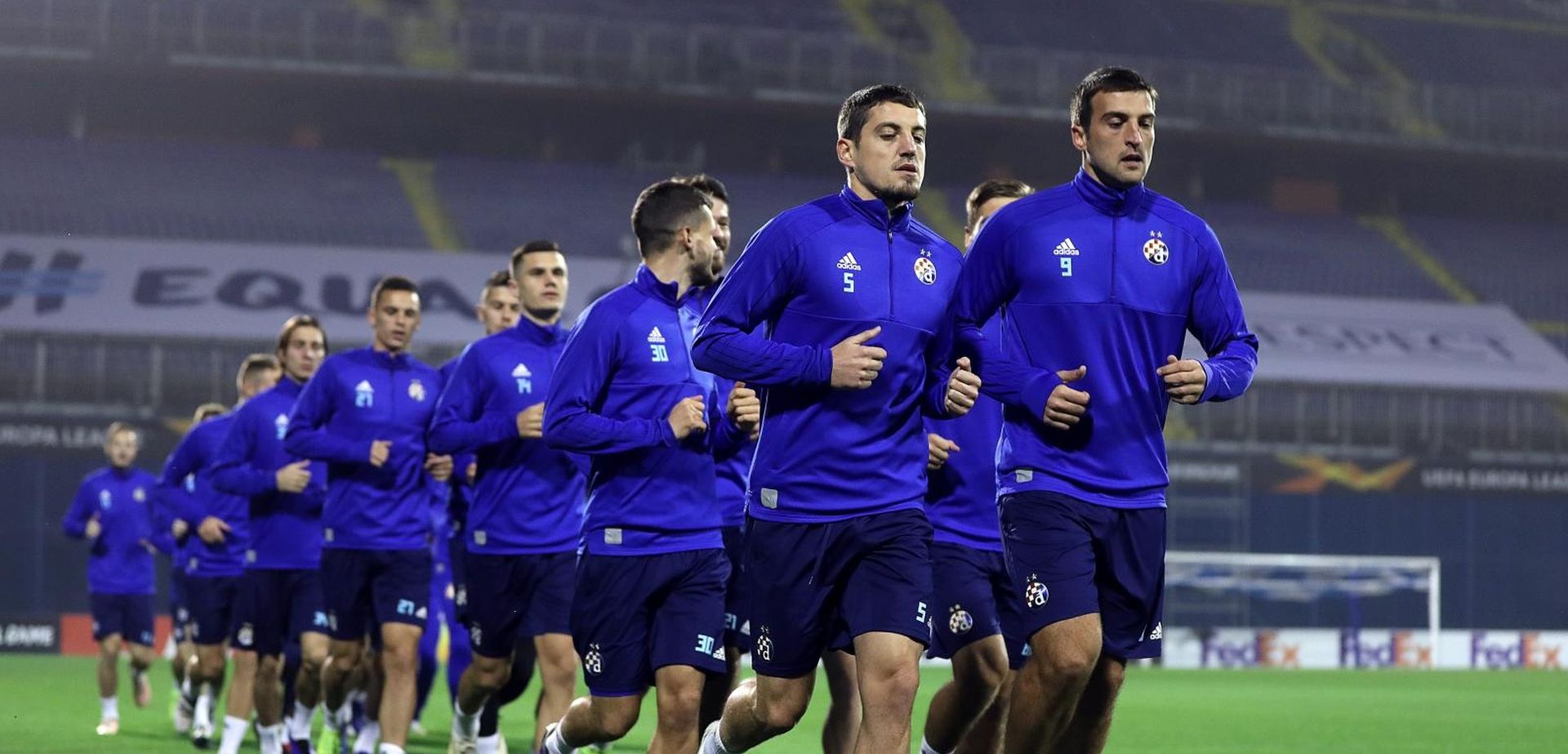 Zagreb: Trening nogometaša Dinama uoči utakmice 4. kola Europske lige 07.11.2018.., Stadion Maksimir, Zagreb - Trening GNK Dinamo uoci utakmice 4. kola, skupine D, UEFA Europa lige: GNK Dinamo - Spartak Trnava. Arijan Ademi, Mario Budimir. 
Photo: Goran Stanzl/PIXSELL