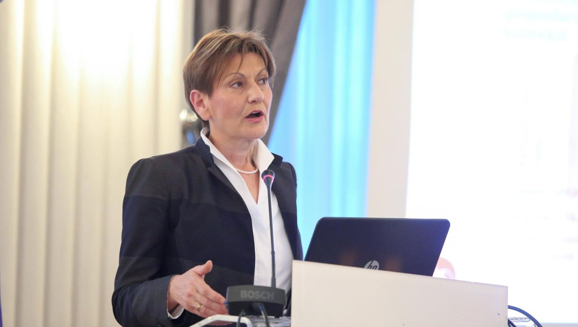 11.05.2018. Zagreb - Predstavljanje rezultata novog GEM istrazivanja na temu Sto Hrvatsku i dalje cini (ne)poduzetnickom zemljom u HND-u. 
Martina Dalic  Photo: Luka Stanzl/PIXSELL
