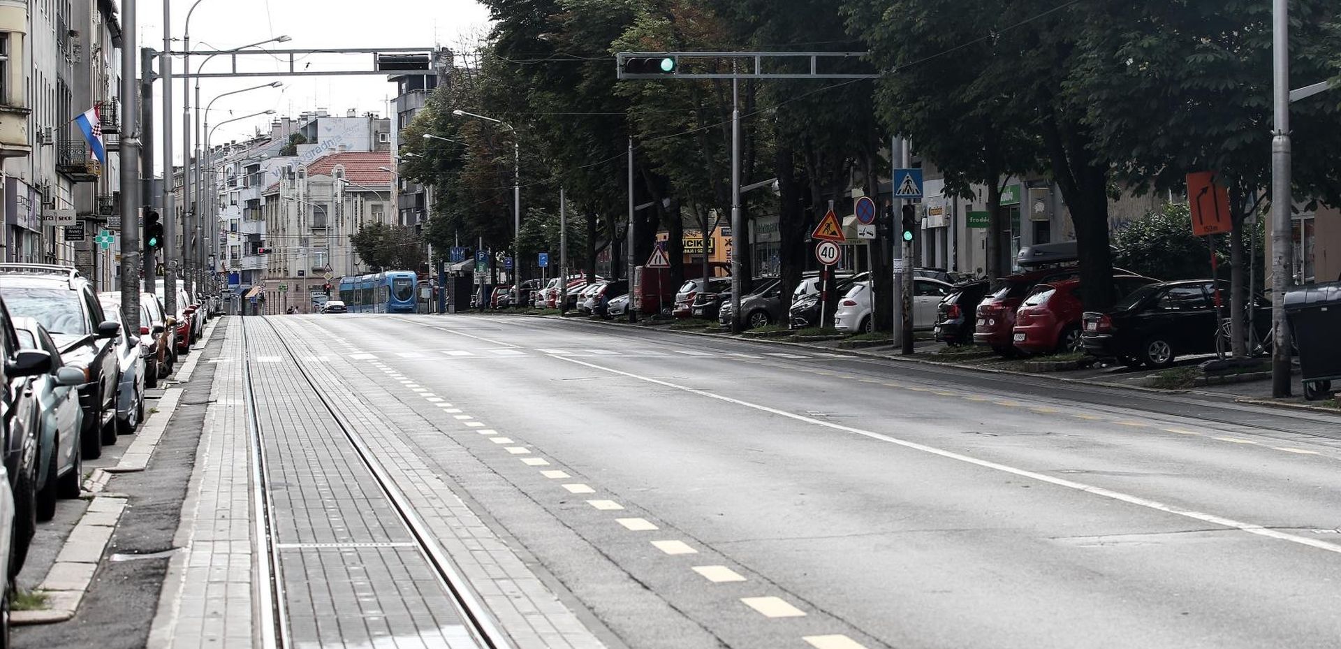 15.07.2018., Zagreb - Prazne zagrebacke prometnice za vrijeme prvog poluvremena utakmice fiinala svjetskog prvenstva izmedju Francuske i Hrvatske. Photo: Petar Glebov/PIXSELL