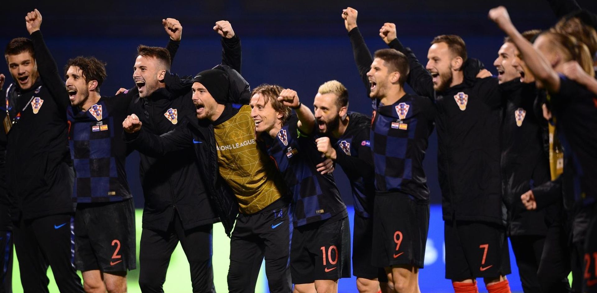 15.11.2018., stadion Maksimir, Zagreb - UEFA Liga nacija, Liga A, skupina 4, 3. kolo, Hrvatska - Spanjolska. Slavlje. Photo: Marko Prpic/PIXSELL