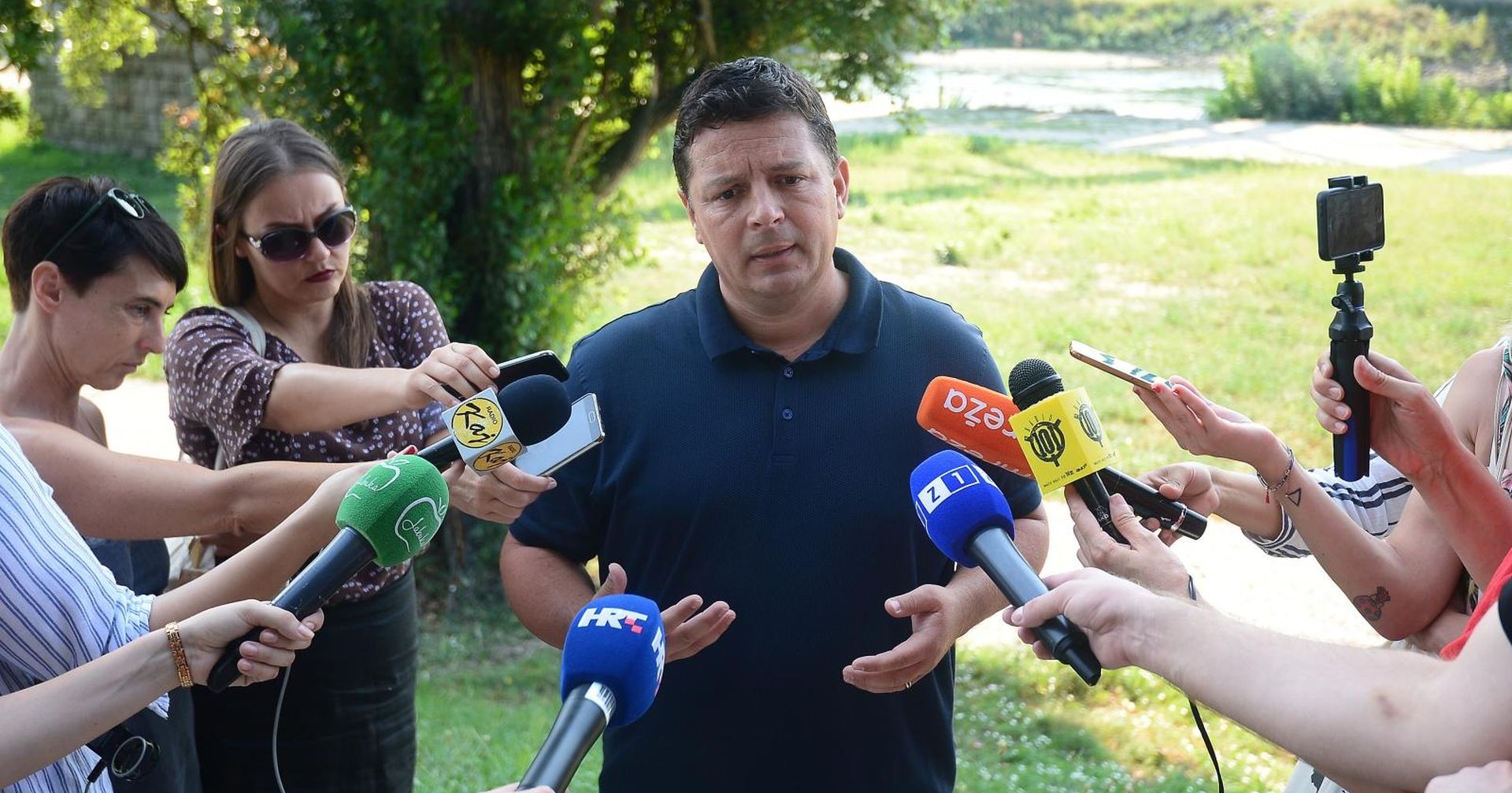 Konferencija Gradske organizacije HNS-a Grada Zagreba pod nazivom Zagrebačka plaža snova 17.08.2018. , Zagreb -  Konferencija za medije Gradske organizacije HNS-a Grada Zagreba pod nazivom Zagrebacka plaza snova.Medijima se obratio Tomislav Stojak . Photo: Marko Prpic/PIXSELL