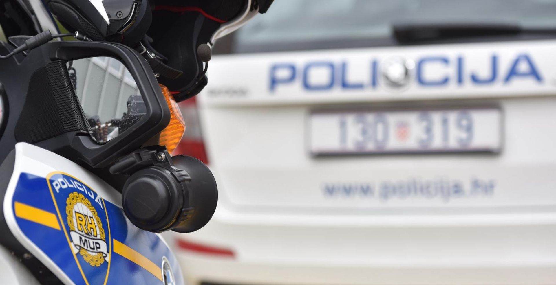 20.03.2017., Sibenik -
Policijske oznake na sluzbenim vozilima.
Photo: Hrvoje Jelavic/PIXSELL