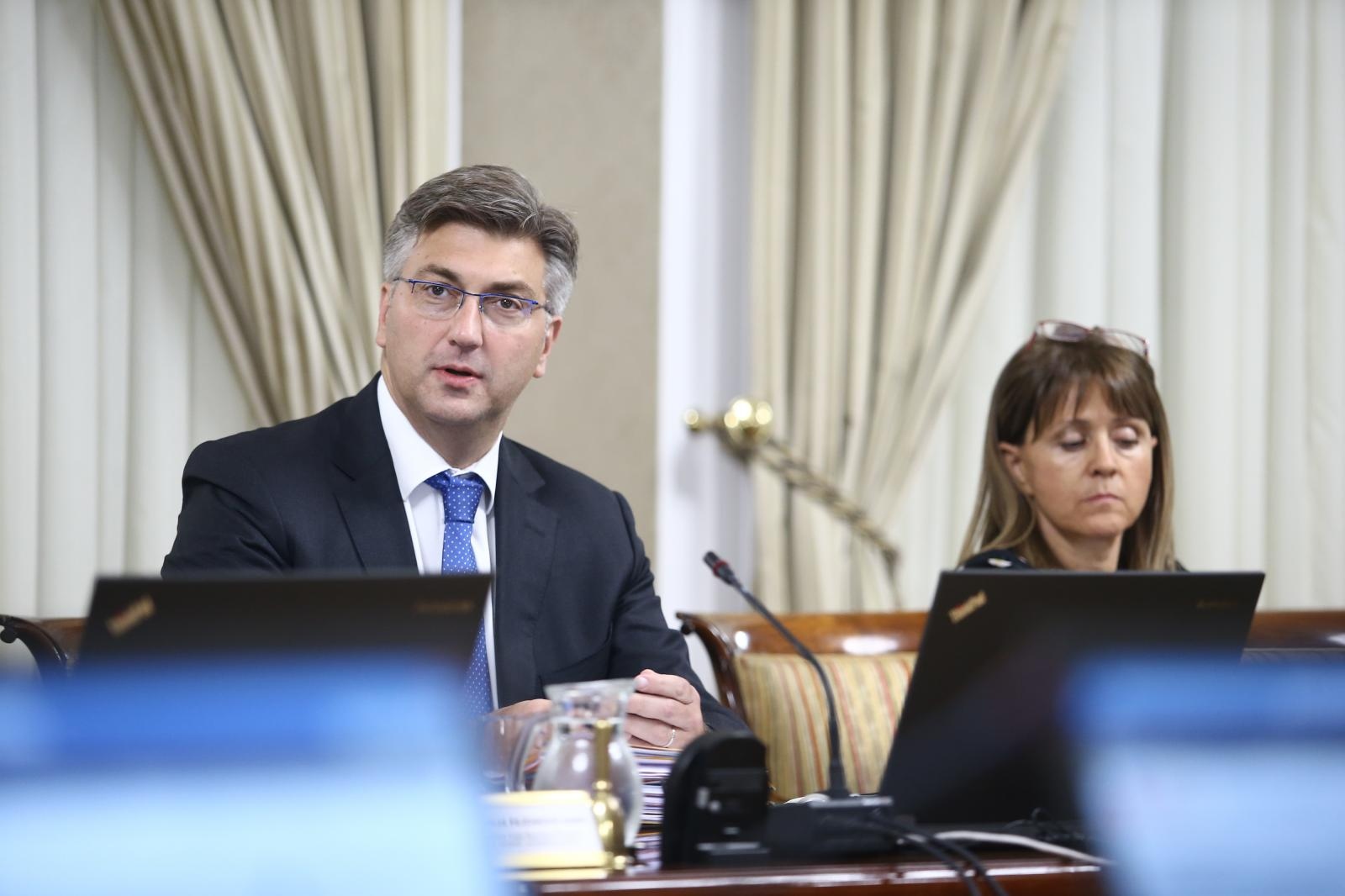 Zagreb: U Banskim dvorima održana 115. sjednica Vlade RH 20.09.2018., Zagreb - 115.sjednica Vlade RH odrzana je u Banskim dvorima.      Andrej Plenkovic                  Photo: Igor Soban/PIXSELL