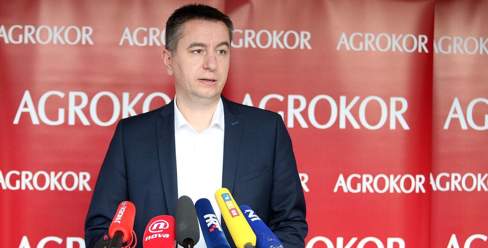 31.05.2018., Zagreb - Konferencija za medije o tijeku procesa postizanja nagodbe u Agrokoru. Izvanredni povjerenik Fabris Perusko. 
Photo: Goran Stanzl/PIXSELL