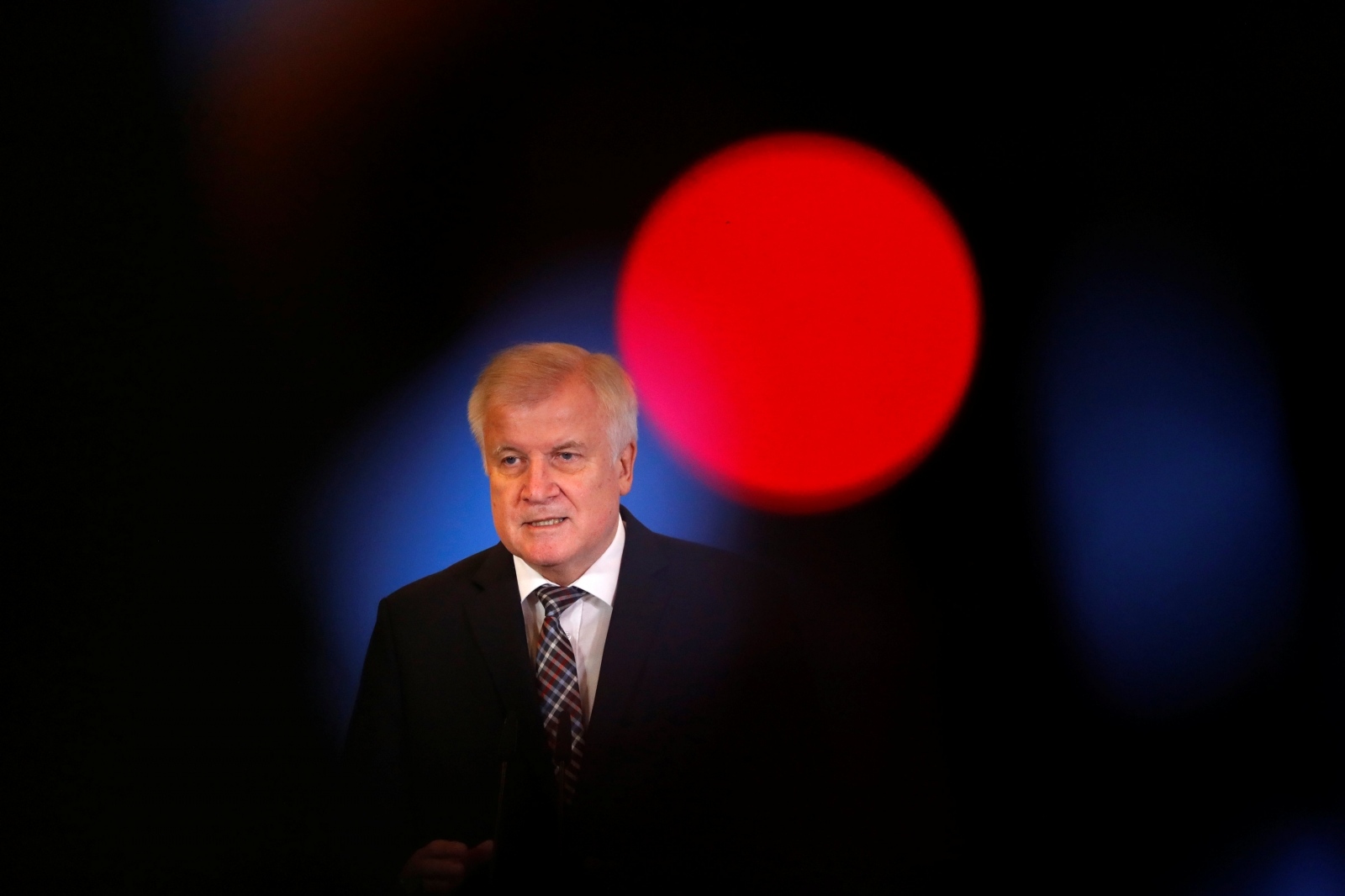 German Interior Minister Horst Seehofer statement in Berlin German Interior Minister Horst Seehofer gives a statement in Berlin, Germany, November 5, 2018, on controversy surrounding former domestic intelligence chief Hans-Georg Maassen.    REUTERS/Fabrizio Bensch FABRIZIO BENSCH