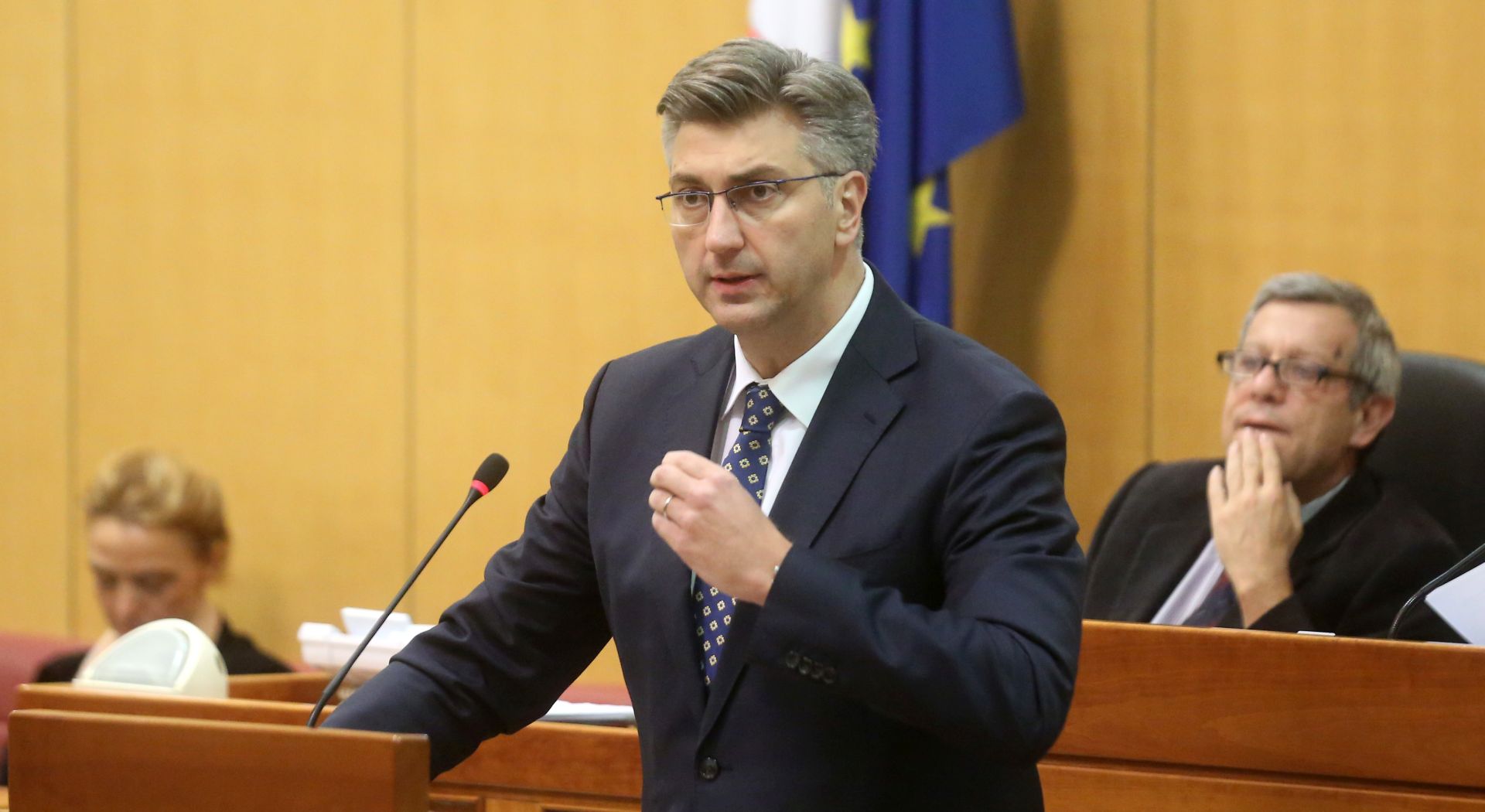 Zagreb, 14.11.2018. - Nastavak 10. sjednice Sabora RH. Na fotografiji Andrej Plenković. foto HINA/ Daniel KASAP/ dk