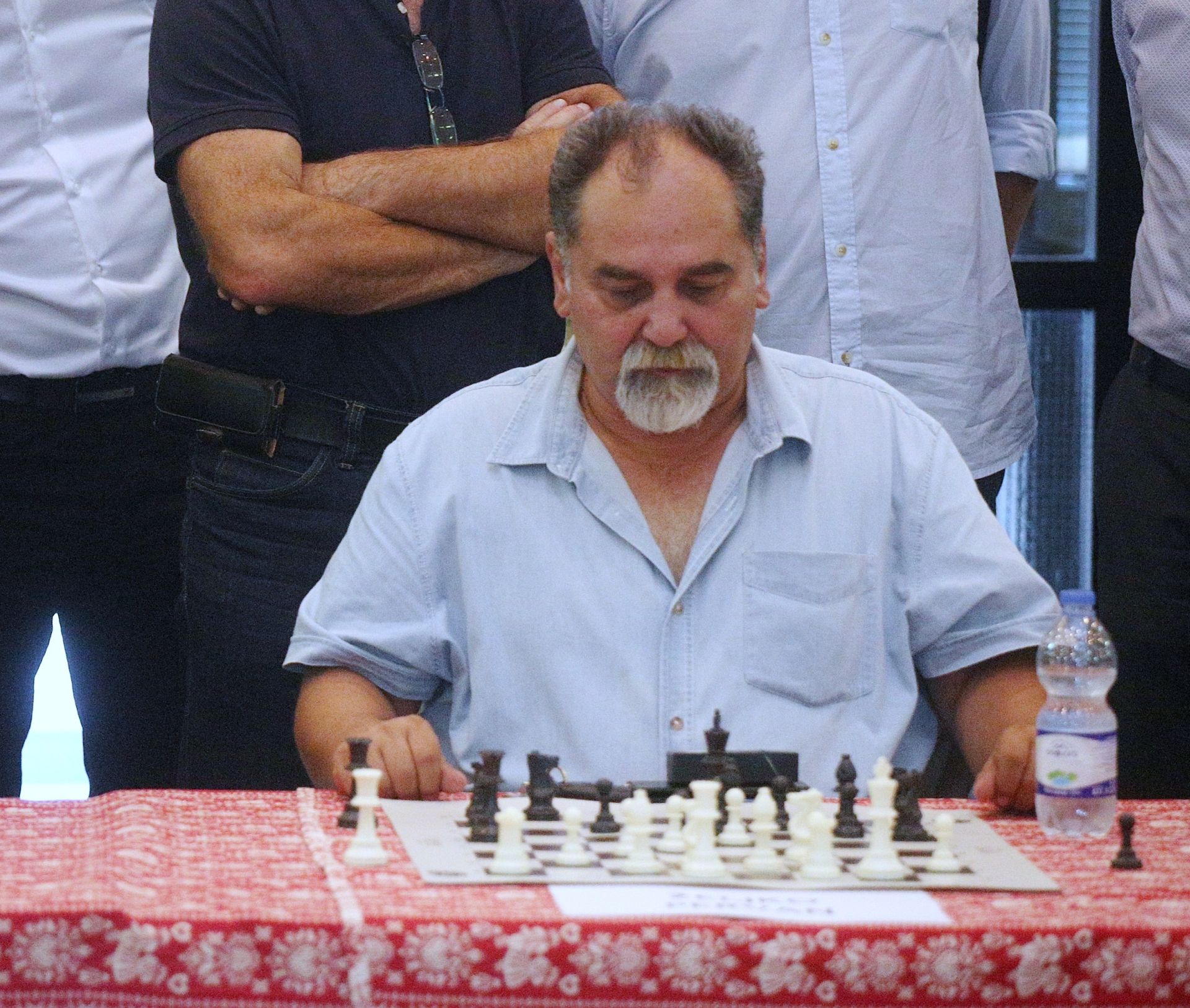 24.08.2018., Sesvete, Zagreb - Garry Kasparov, u organizaciji sahovskog kluba Sljeme Agroproteinka, odigrao simultanku na 20 ploca protiv mladih sahista i poznatih osoba. Zeljko Pervan. 
Photo: Zarko Basic/PIXSELL