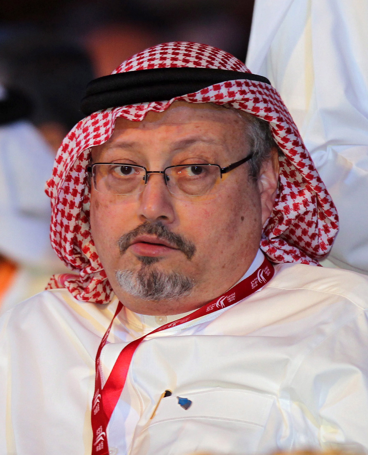 epa07167075 (FILE) - Saudi journalist and former editor-in-chief of the Saudi newspaper Al-Watan Jamal Khashoggi attends the the opening ceremony of 11th edition of Arab Media Forum 2012 in Dubai, United Arab Emirates, 08 May 2012 (reissued 15 November 2018). According to reports, Saudi Arabia's Attorney General Saud al-Mujeb on 15 November told a press conference that an order to bring back Saudi journalist Jamal Khashoggi to Saudi Arabia, even by force, was issued on 29 September by the former Deputy President of the General Intelligence Presidency, adding he had requested the death penalty for five people who have allegedly confessed to their involvement in the killing of Khashoggi at the kingdom's consulate building in Istanbul on 02 October. Al-Mujeb confirmed that 11 people had been accused of participating in the assassination of Khashoggi.  EPA/ALI HAIDER *** Local Caption *** 54713567