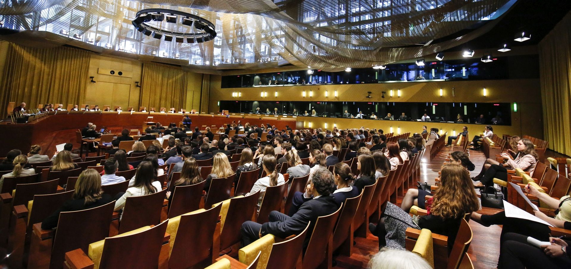 epa07207791 (FILE) - A general view of the first day of the trial on the European Union's proposed mandatory migrant quota scheme, at the Court of Justice of European Union in Luxembourg, 10 May 2017 (reissued 04 December 2018). Britain can unilaterally abandon the article 50 process without requiring the formal agreement of the European commission or other EU member states, Campos Sanchez-Bordona, the European court of justice's (ECJ) advocate general said in an statement 04 December 2018.  EPA/JULIEN WARNAND