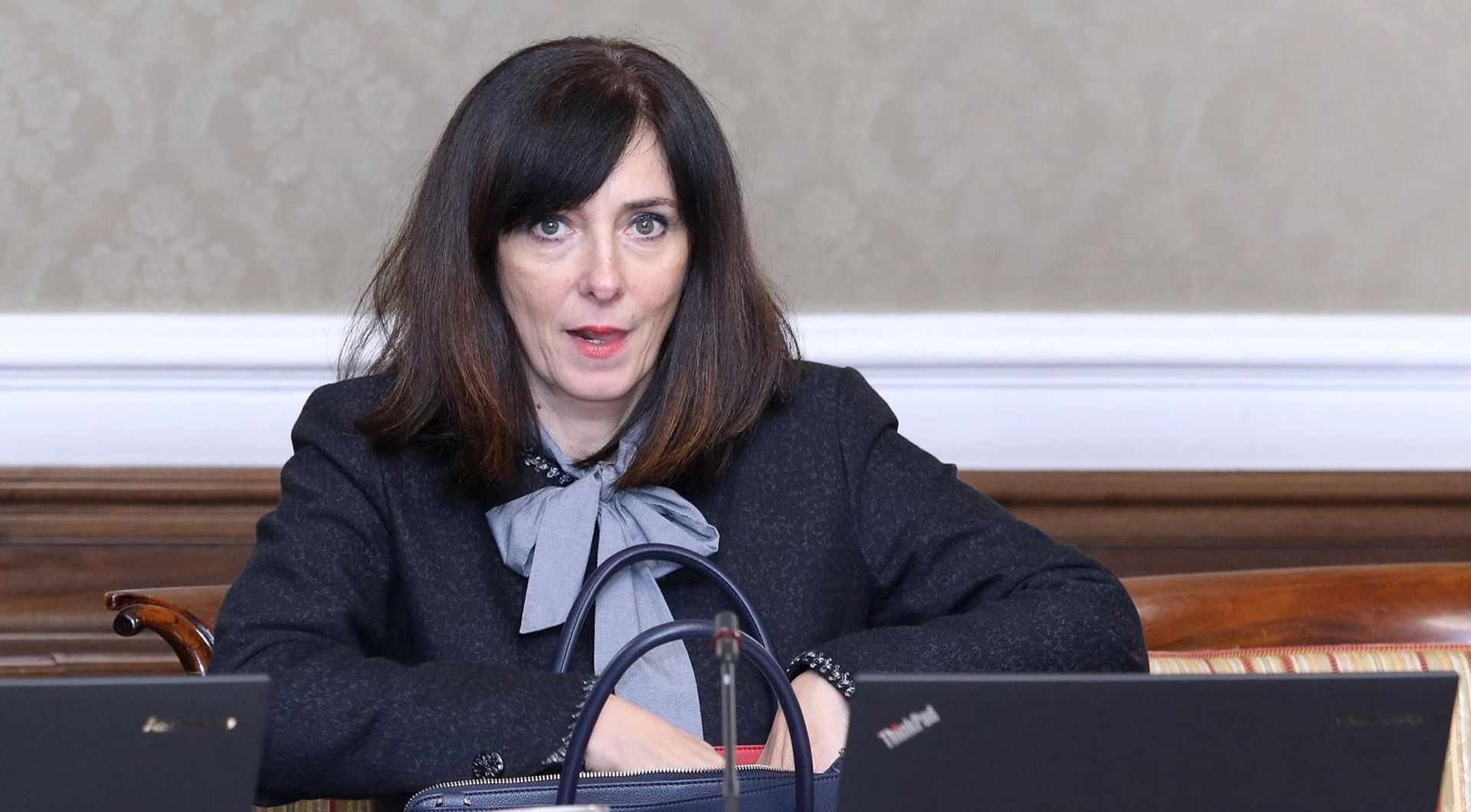 Zagreb: Vlada prihvatila Nacrt konačnog prijedloga zakona o udžbenicima 05.12.2018., Zagreb- U Banskim dvorima je odrzana 129. sjednica Vlade Republike Hrvatske na kojoj je, uz ostalo, usvojen Nacrt konacnog prijedloga zakona o udzbenicima i drugim obrazovnim materijalima za osnovnu i srednju skolu, koji je proteklih dana izazvao napetost unutar vladajuce koalicije.
Ministrica znanosti i obrazovanja Blazenka Divjak. Photo: Patrik Macek/PIXSELL