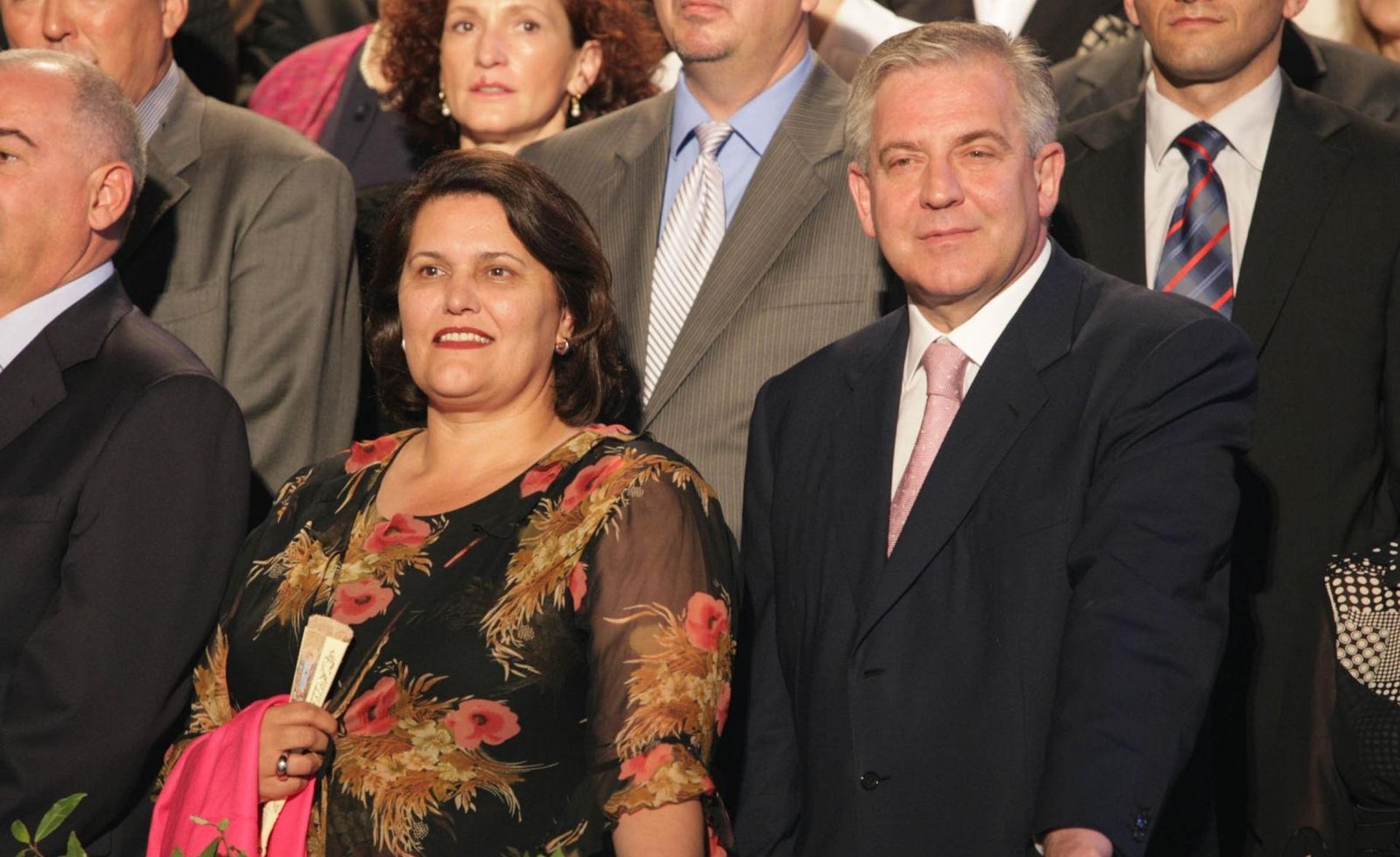 10.07.2006., Dubrovnik - Otvorenje dubrovackih ljetnih igrara. Ivo Sanader sa suprugom Mirjanom.
Photo: Grgo Jelavic/PIXSELL