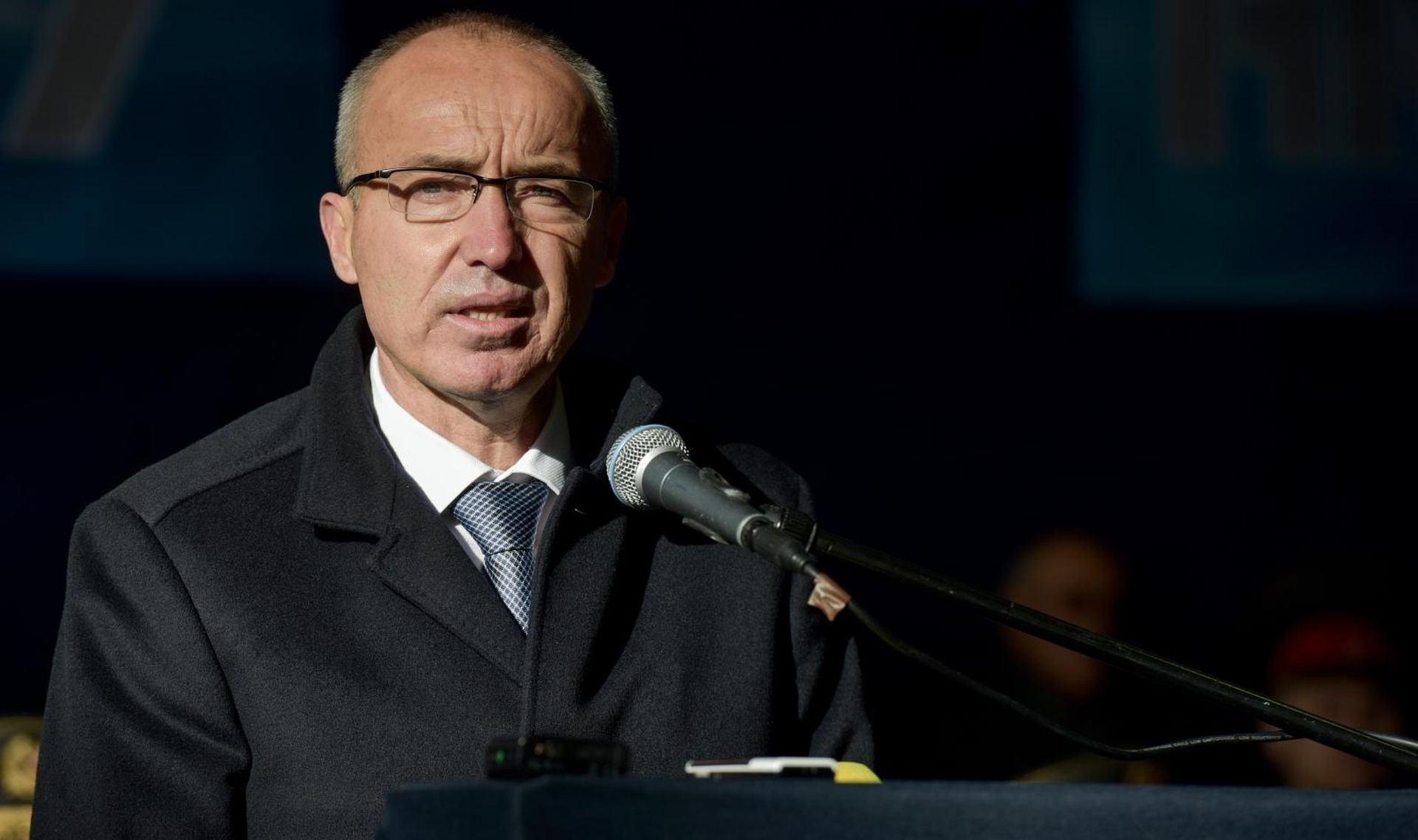 12.12.2018., Zemunik - U vojarni Pukovnik Mirko Vukusic odrzana je sredisnja svecanost obiljezavanja 27. obljetnice utemeljenja Hrvatskog ratnog zrakoplovstva. Damir Krsticevic, ministar obrane. 
Photo: Dino Stanin/PIXSELL