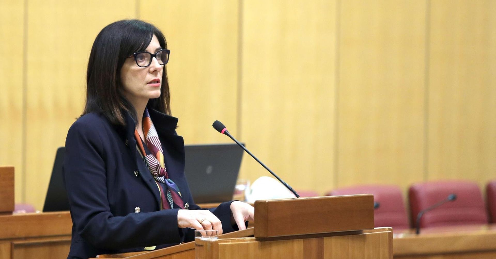 Zagreb: Sabor raspravlja o konacnom prijedlogu zakona o udžbenicima 13.12.2018., Zagreb - Sabor je 10. sjednicu nastavio raspravom o konacnom prijedlogu zakona o udzbenicima. Ministrica znanosti i obrazovanja  Blazenka Divjak. Photo: Patrik Macek/PIXSELL