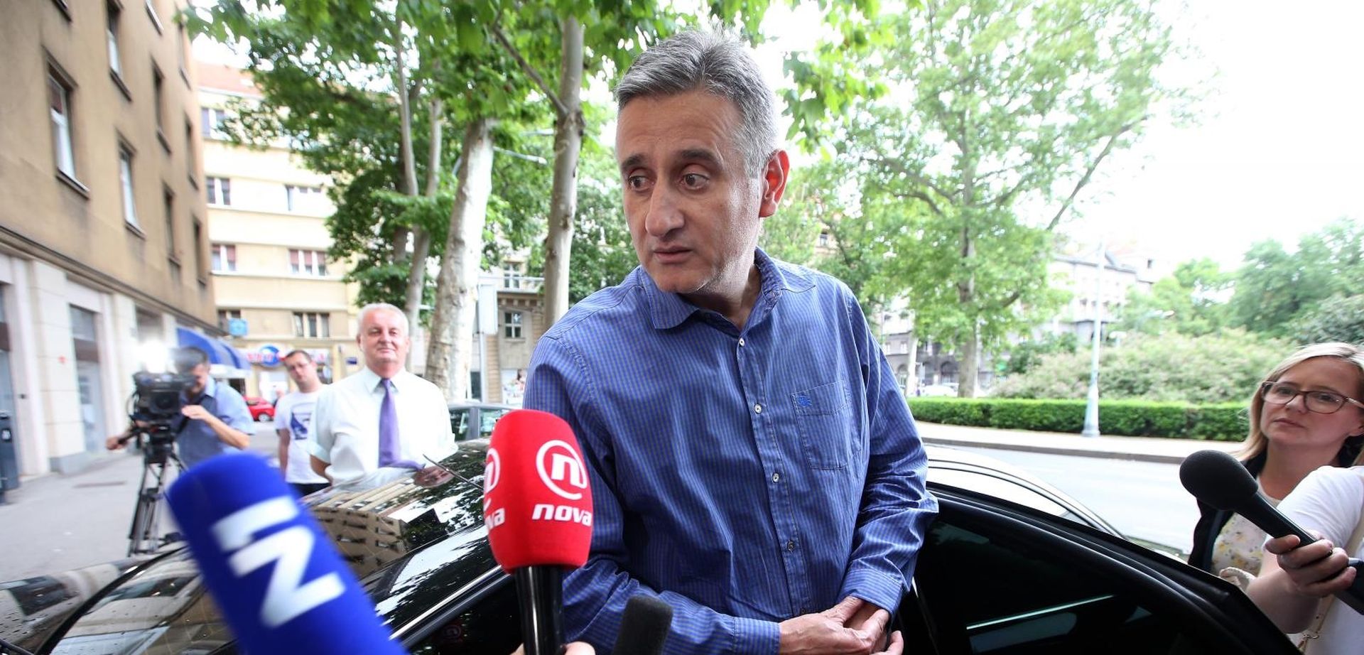 14.06.2016., Zagreb - Predsjednik HDZ-a Tomislav Karamarko dao je izjavu za medije nakon sastanka Domoljubne koalicije u sredisnjici HDZ-a. Govorio je o preslagivanju Vlade i izvjescu Istraznog povjerenstva. 
Photo: Robert Anic/PIXSELL