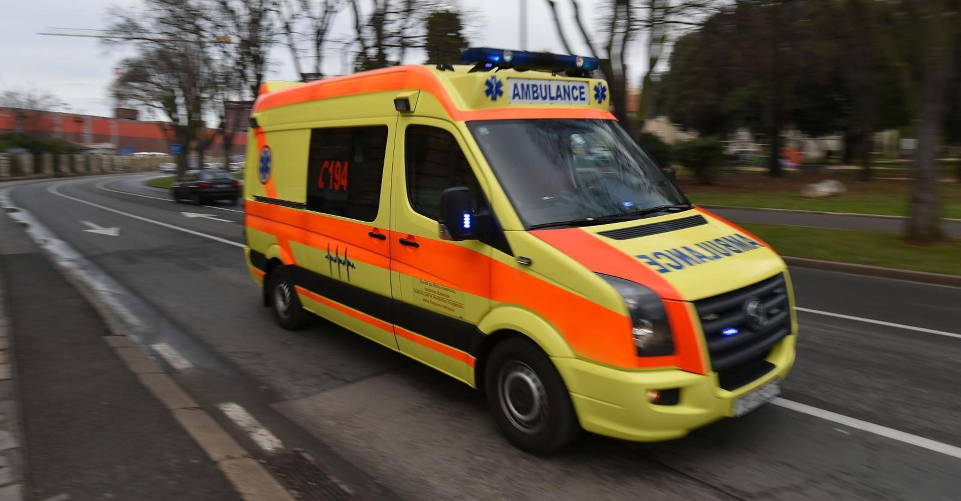Vozilo Hitne pomoći 17.12.2018., Pula - Vozilo Hitne pomci. Photo: Dusko Marusic/PIXSELL