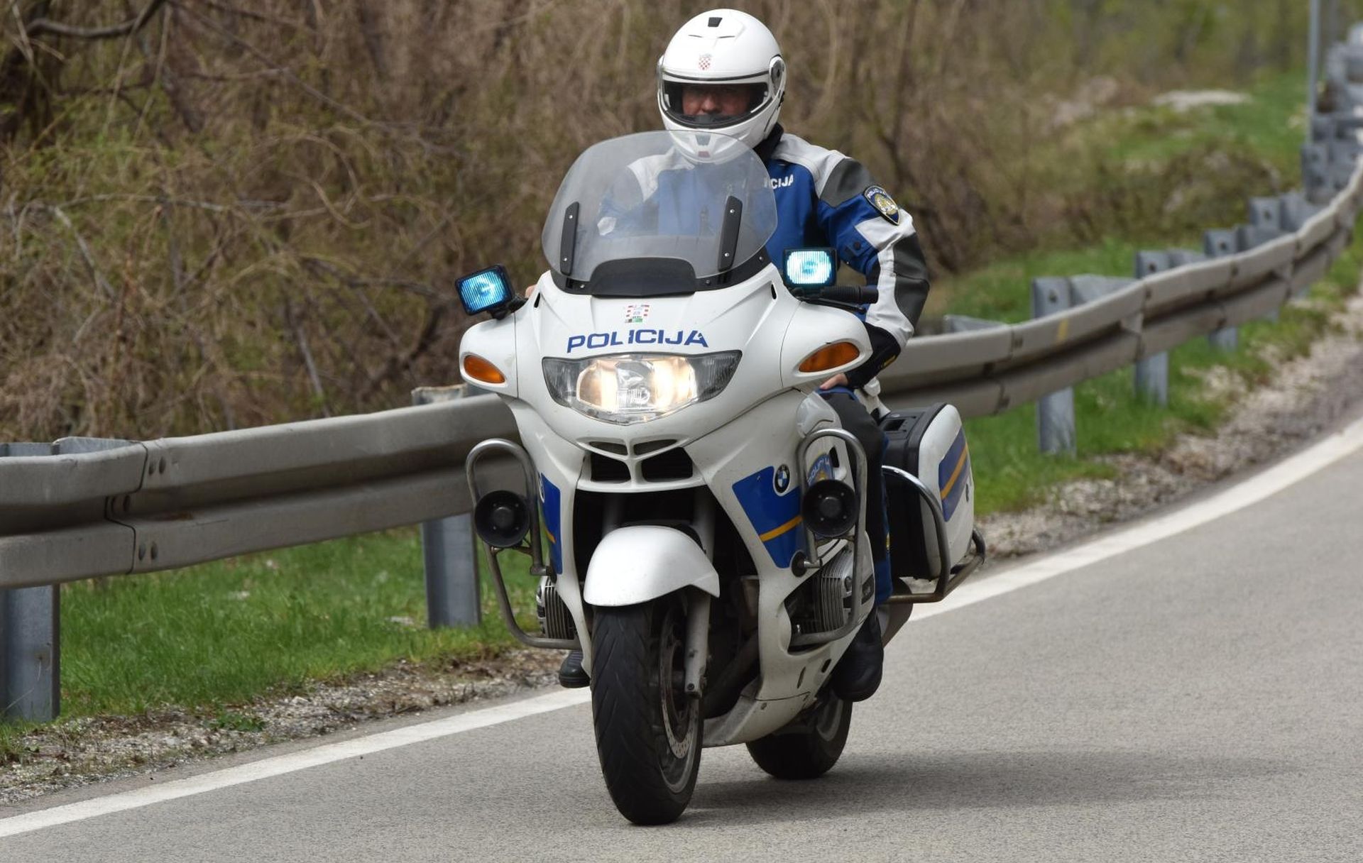 18.04.2018., Gracac - Policija na motorima. 
Photo: Hrvoje Jelavic/PIXSELL