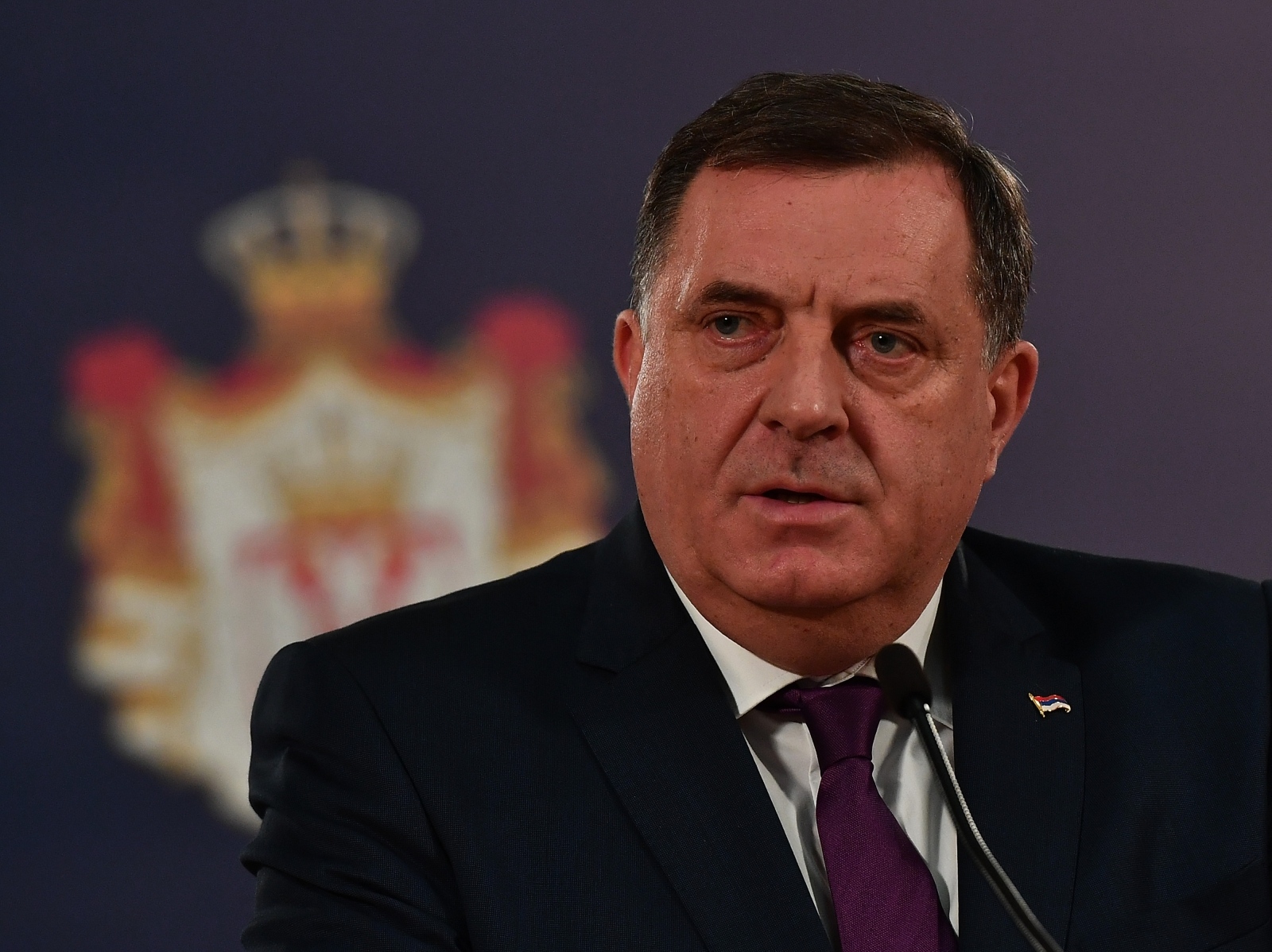 Beograd: Vučić i Dodik nakon sastanka održali konferenciju za medije 22.12.2018., Beograd, Republika Srbija - Predsjednik Rеpublikе Srbijе Alеksandar Vucic i predsjedavajuci Prеdsjеdnistva Bosnе i Hеrcеgovinе Milorad Dodik nakon sastanka odrzali su konferenciju za medije. Photo: Srdjan Ilic/PIXSELL