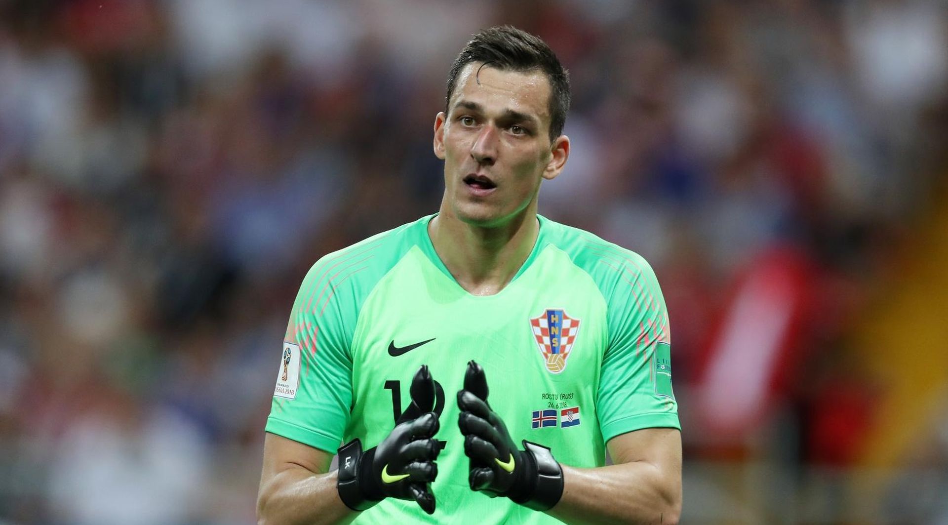 Rostov na Donu: Island i Hrvatska u 3. kolu skupine D na Svjetskom prvenstvu 26.06.2018., Rostov Arena, Rostov na Donu, Rusija - Svjetsko nogometno prvenstvo 2018., skupina D, 3. kolo, Island - Hrvatska. Lovre Kalinic Photo: Igor Kralj/PIXSELL
