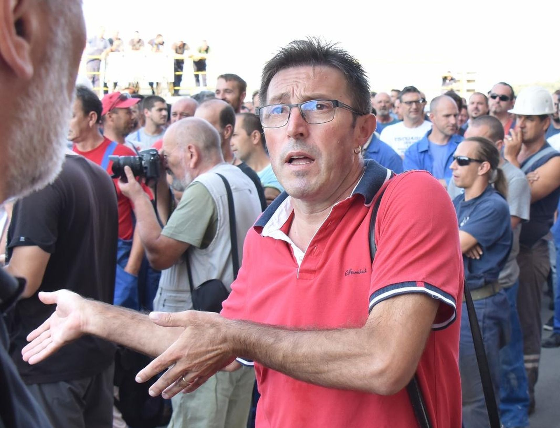 31.08.2018., Pula - Boris Cerovac, clan Strajkaskog odbora iz Jadranskog sindikata. 
Photo: Dusko Marusic/PIXSELL