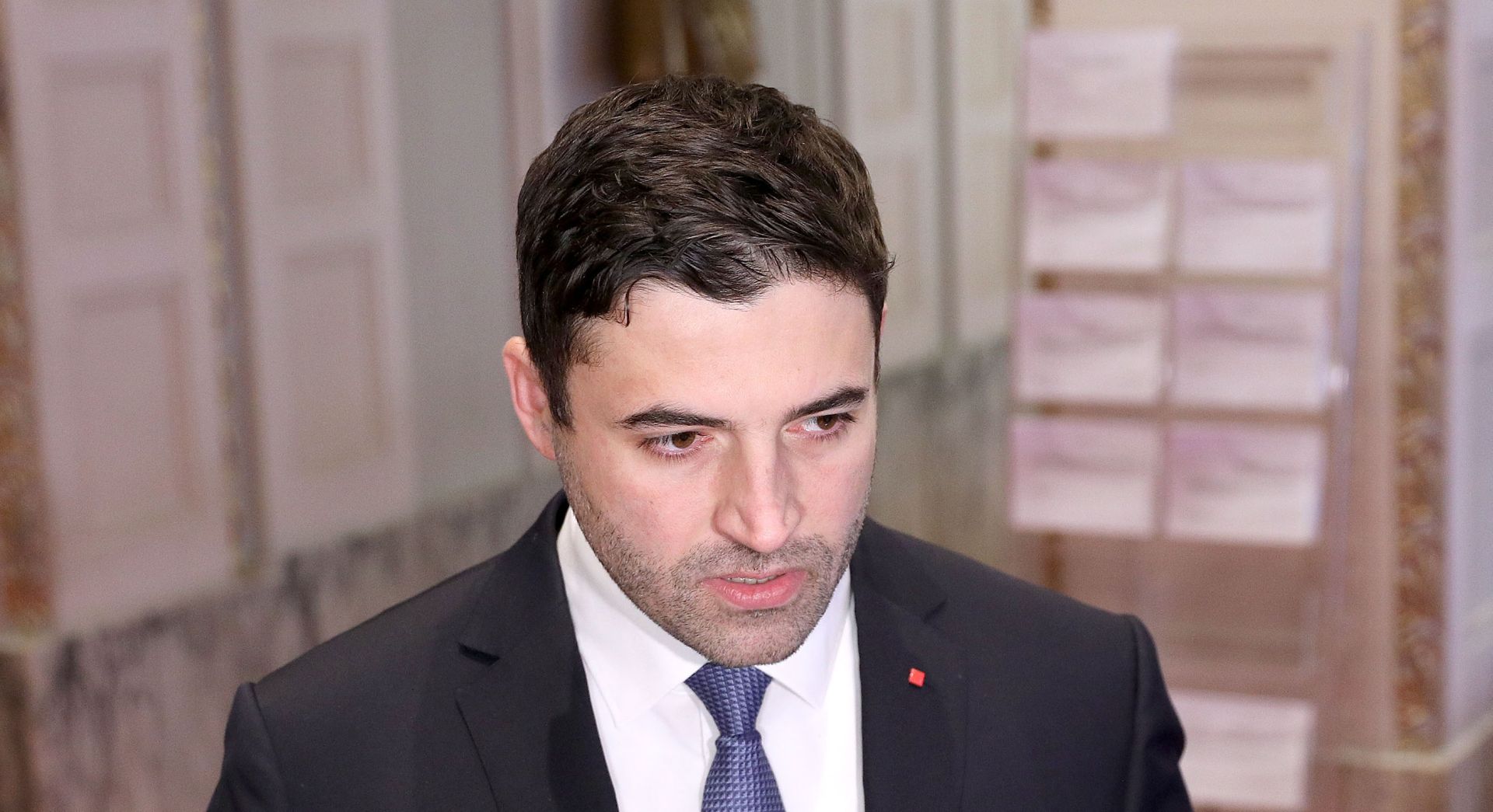Zagreb: Davor Bernardić održao je u Saboru konferenciju za medije 04.12.2018., Zagreb- Predsjednik SDP-a Davor Bernardic odrzao je u Saboru konferenciju za medije.

Photo: Patrik Macek/PIXSELL