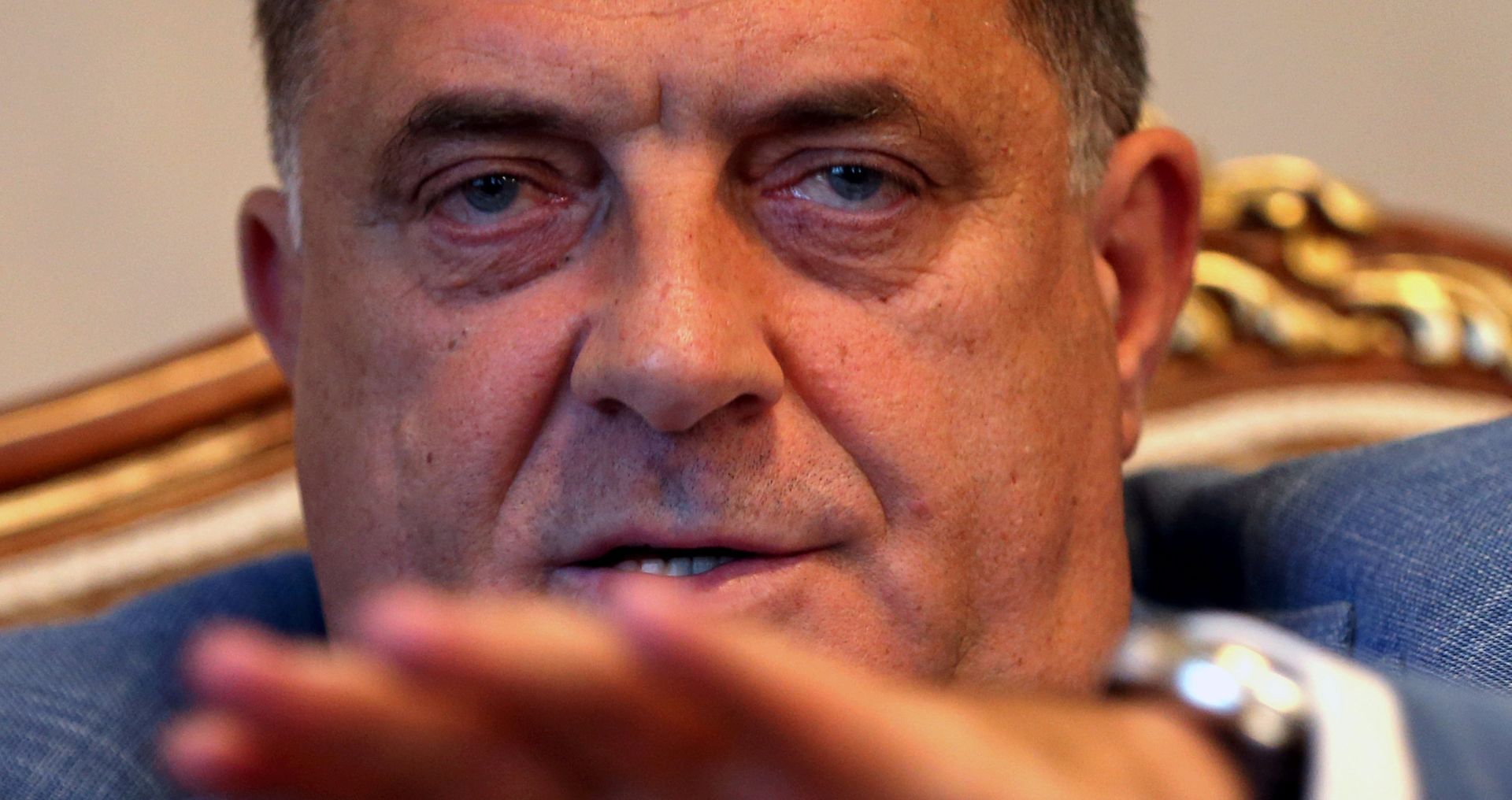 FILE PHOTO: Milorad Dodik, president of the Republika Srpska, speaks during an interview with Reuters in his office in Banja Luka FILE PHOTO: Milorad Dodik, president of the Republika Srpska, speaks during an interview with Reuters in his office in Banja Luka, Bosnia and Herzegovina, September 26, 2018. REUTERS/Dado Ruvic/File Photo Dado Ruvic