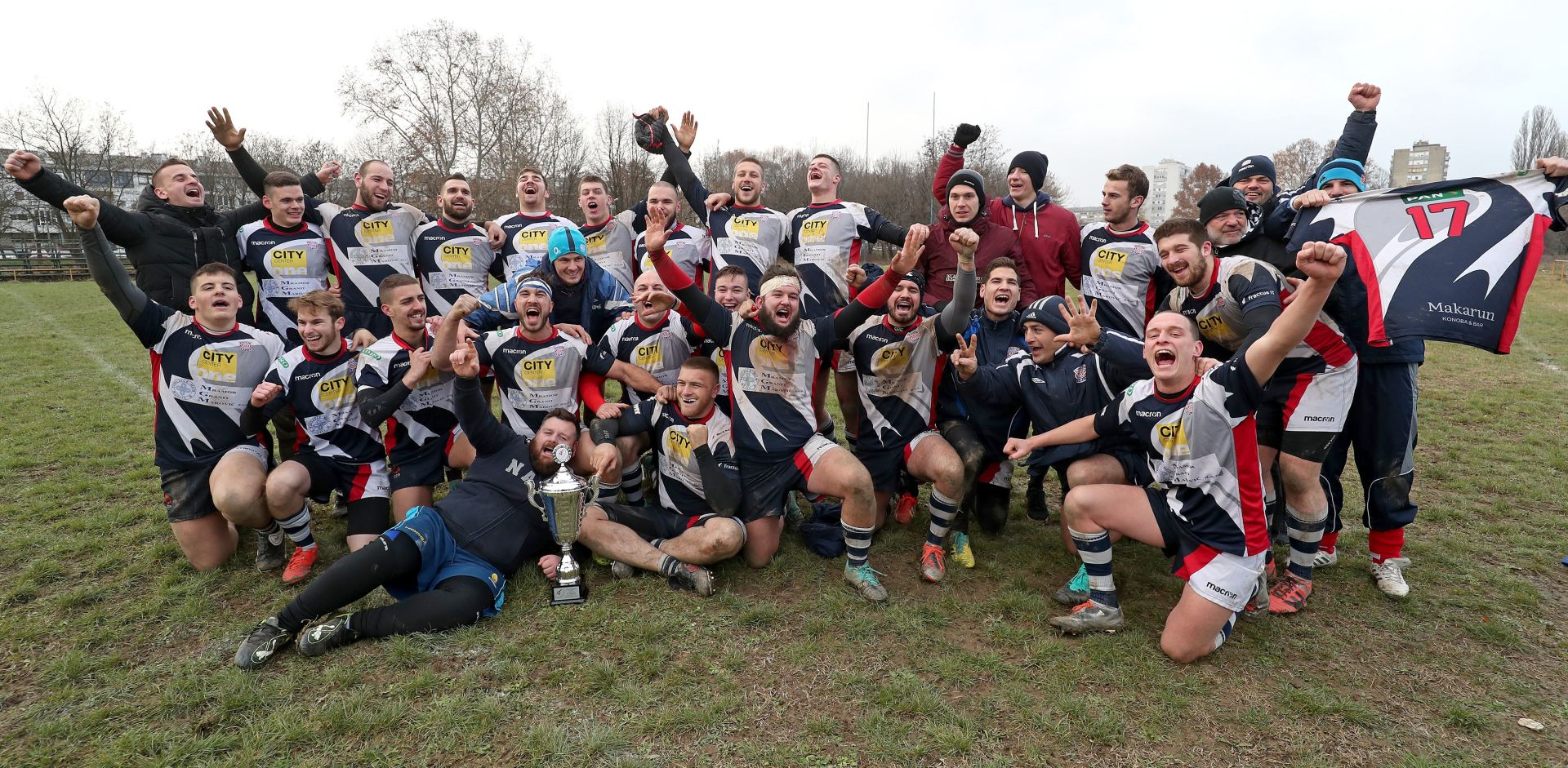 Zagreb: RK Nada osvojila Prvenstvo Hrvatske u rugbyju 17. put zaredom 15.12.2018., Zagreb -  Finale Prvanstva Hrvatske u ragbiju, HARK Mladost - RK Nada. Rugby Nada Split je prvak Hrvatske! U finalu su dobili Mladost iz Zagreba rezultatom 25:22.
Photo: Igor Kralj/PIXSELL