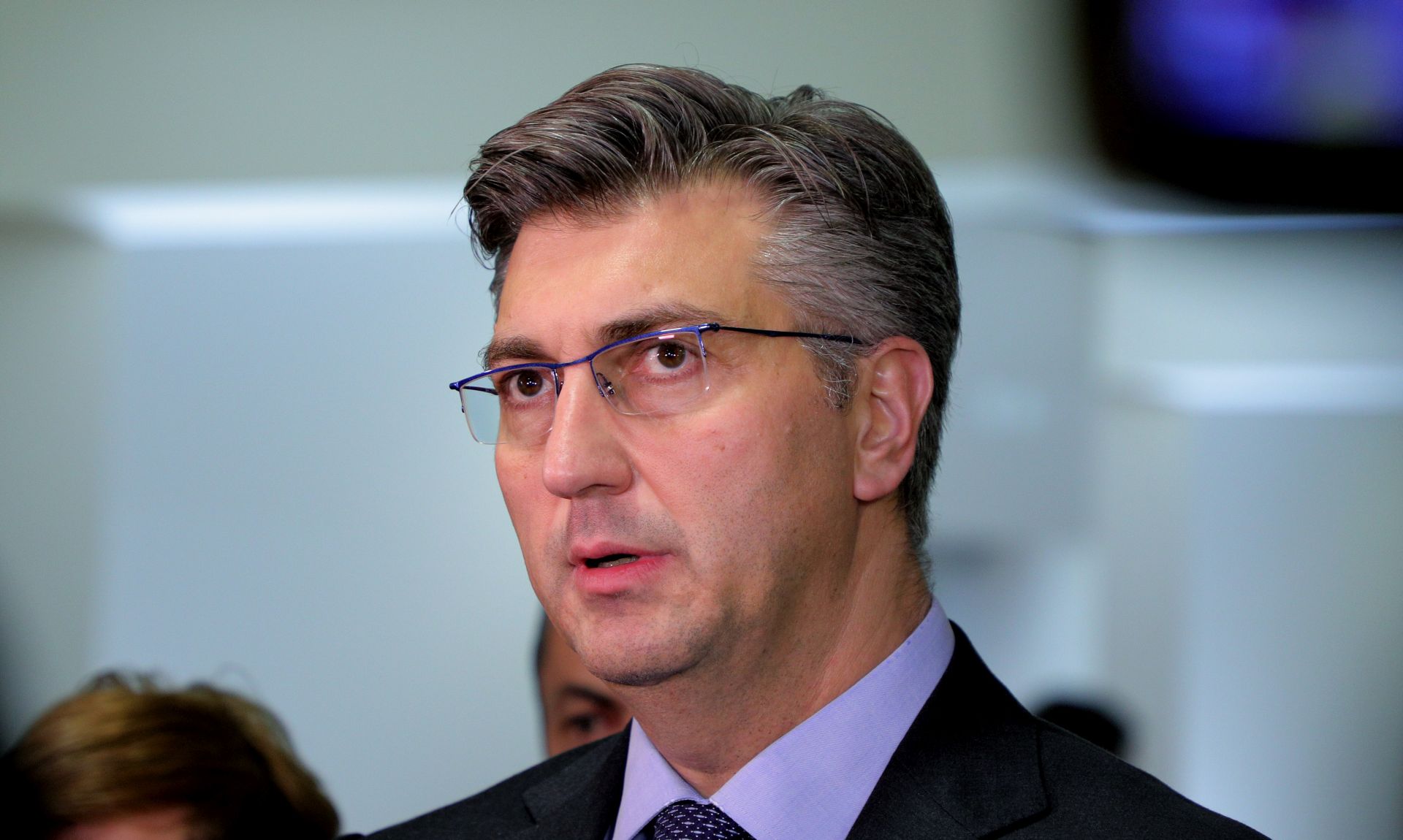 Pakrac, 19.12.2018 - Predsjednik Vlade Andrej Plenković posjetio je Pakrac i predsjedao 7. sjednicom Savjeta za Slavoniju, Baranju i Srijem .Izjava premijera Andreja Plenkovića.foto HINA/ Tomislav PAVLEK /tp