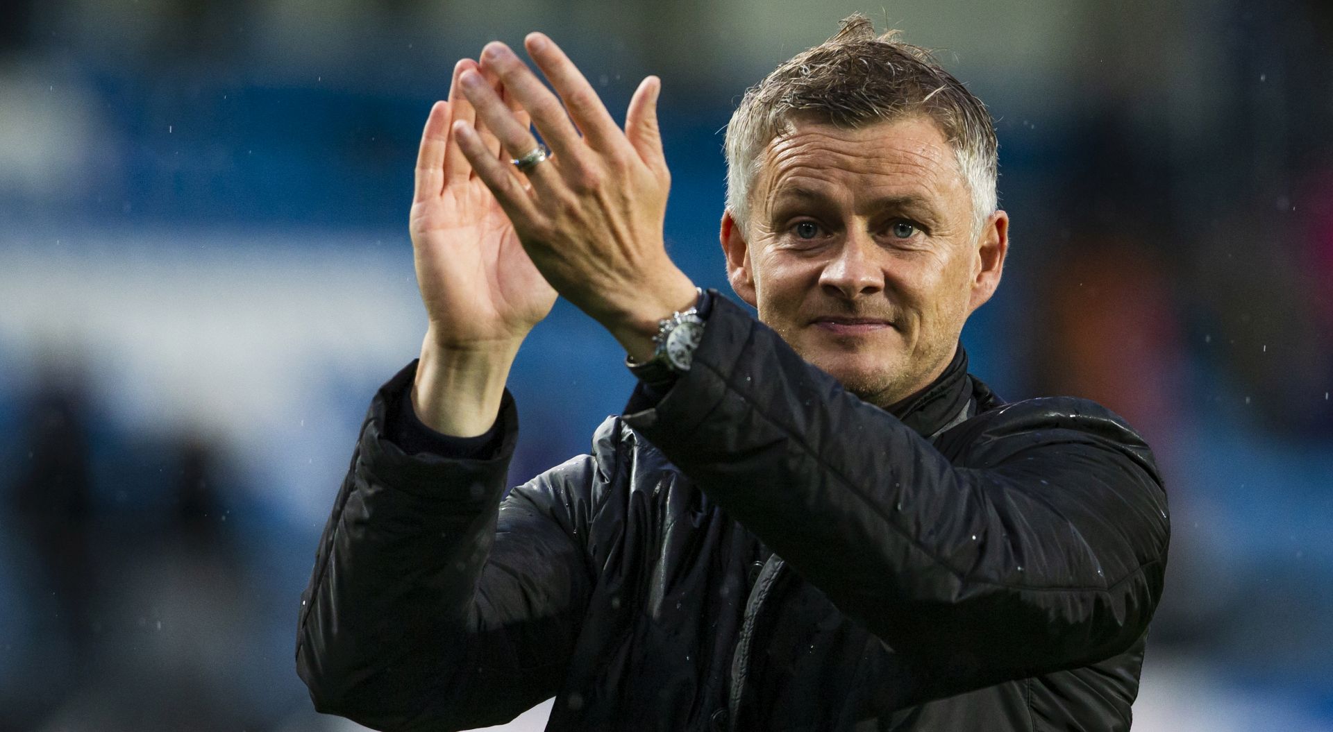 epa07239735 (FILE) - Molde's manager Ole Gunnar Solskjaer reacts after the UEFA Europa League qualification match between Molde FK and Hibernian Edinburgh at Aker stadium in Molde, Norway, 16 August 2018. Solskjaer has been named caretaker manager of Manchester United 19 December 2018 until the end of the season 2018-19. He will replace Jose Mourinho was sacked on 18 December 2018.  EPA/Svein Ove Ekornesvaag NORWAY OUT NORWAY OUT