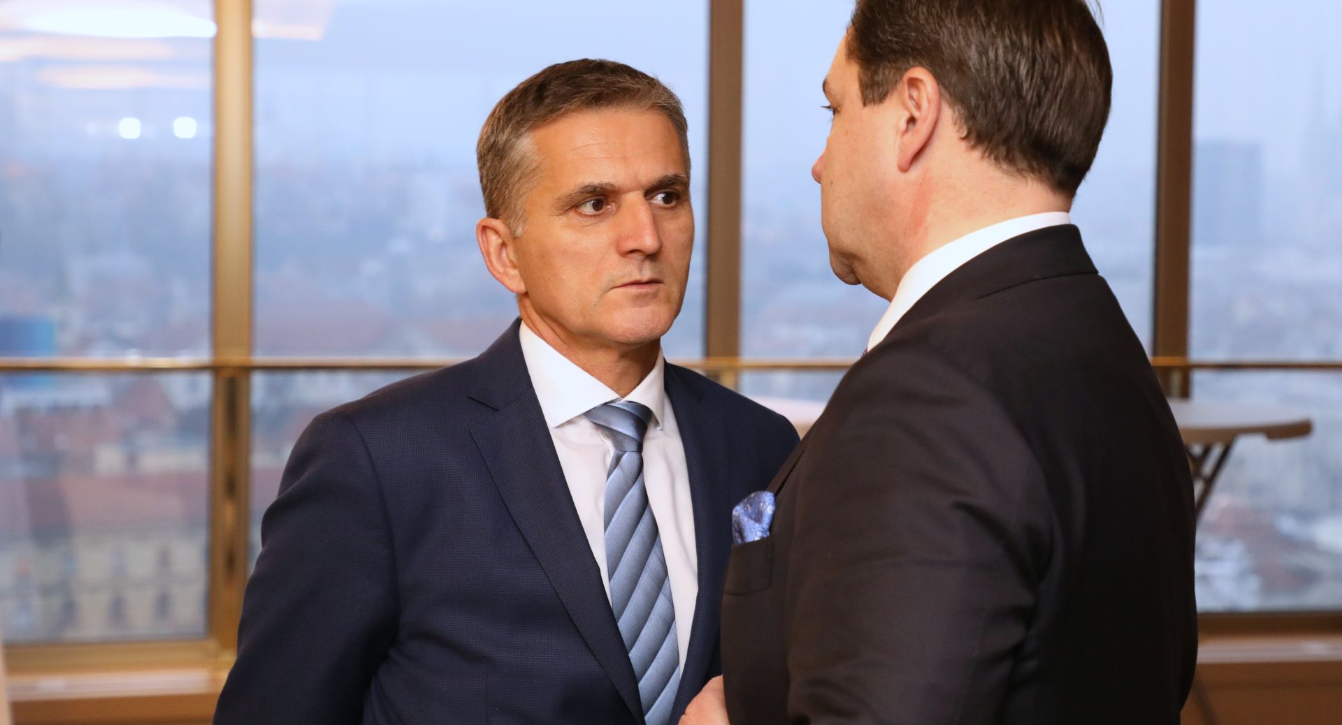 Zagreb, 20.12.2018 -  Hotel Westin, sjednica Sredinjeg odbora HDZ-a. Na fotografiji Goran Mariæ, Andrija Mikuliæ.
foto HINA/ Admir  BULJUBAIÆ/ abu