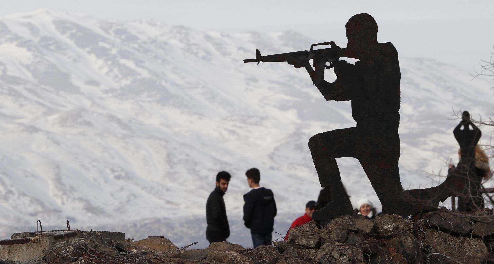 epa07303939 A view of Mount Hermon from Ben Tal overlooking in the Golan Heights, 20 January 2019. A rocket has been fired from Syria toward the Mount Hermon Resort, in reaction to an Israeli air strike near Damascus, Israel's army report that the rocket was intercepted by its  â~Iron domeâ aerial defense systems.  EPA/ATEF SAFADI